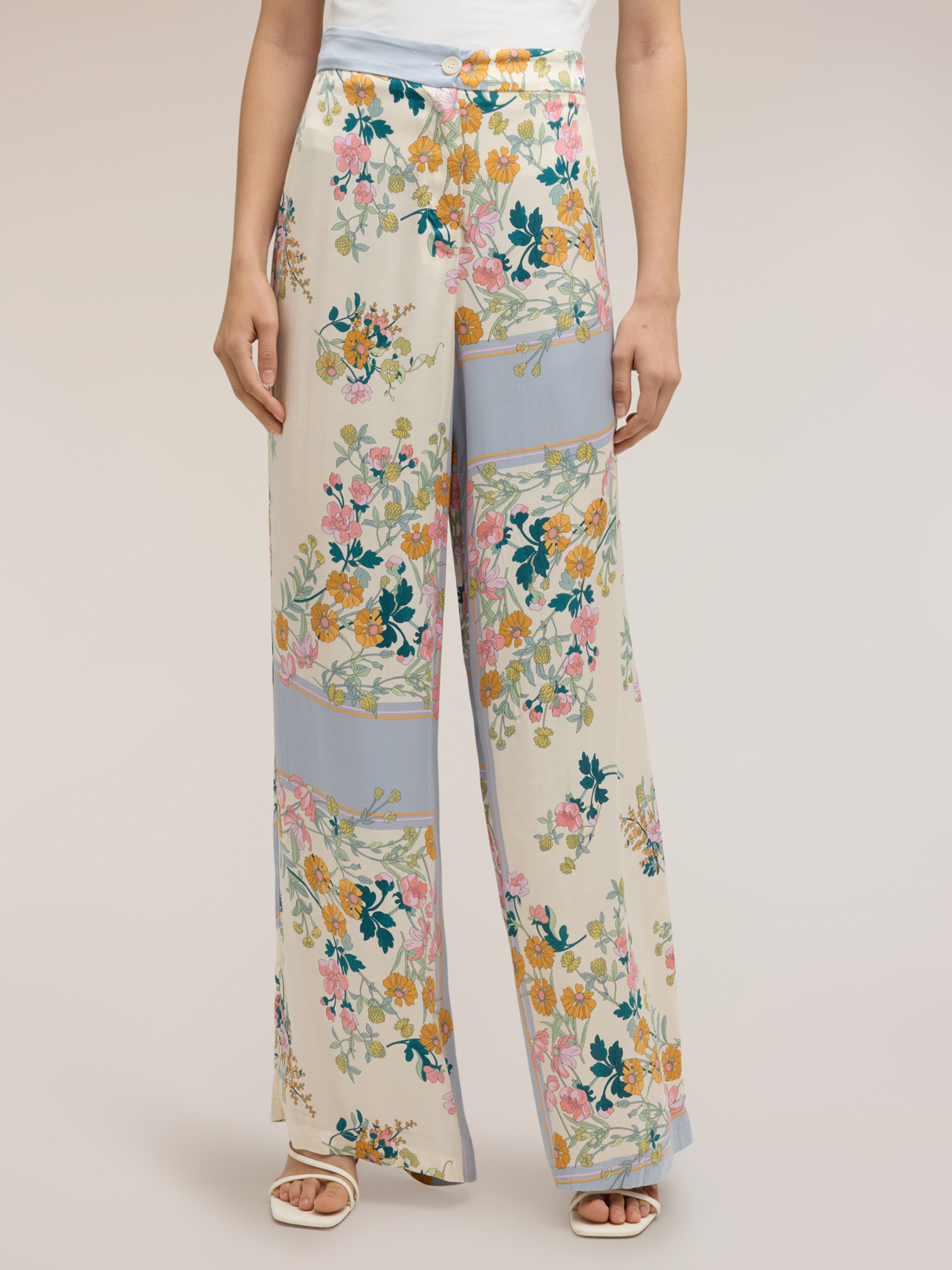 Pantalon palazzo imprimé, MOTIVI