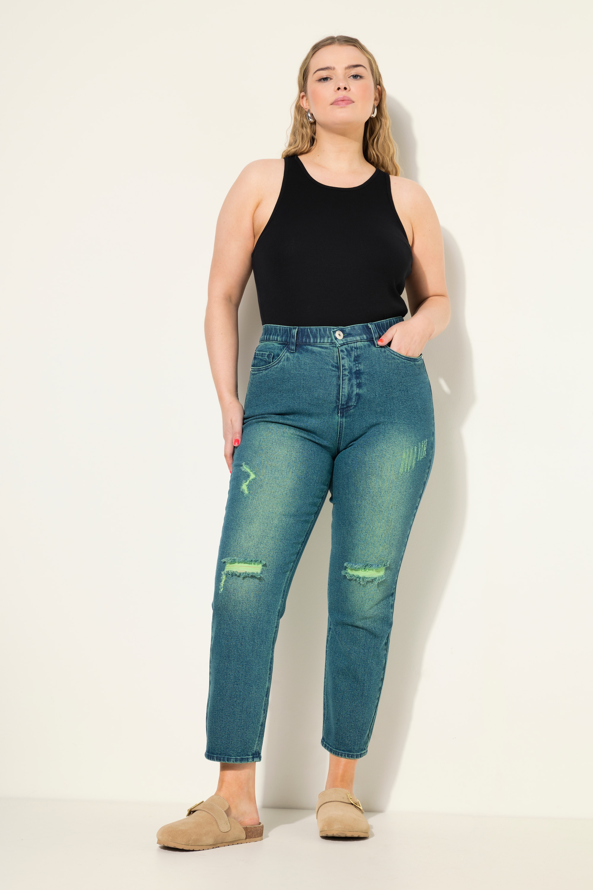 Jean mom à jambes larges et 5 poches, STUDIO UNTOLD