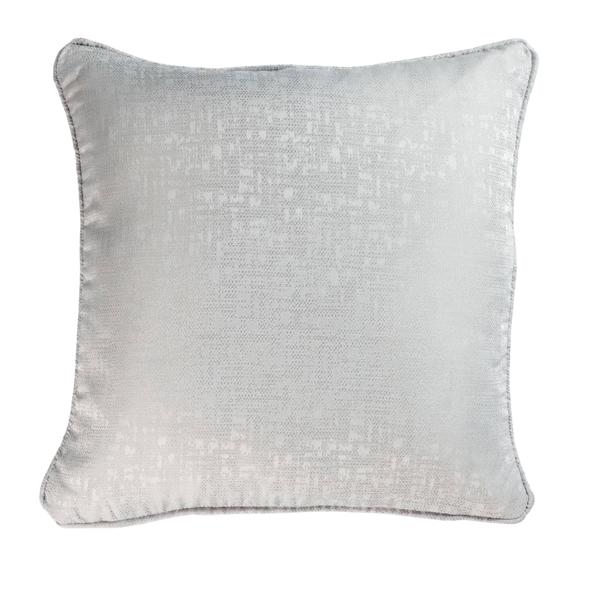 Coussin Passepoil Adamo Jacquard Gris 60 x 60 cm, EDEN