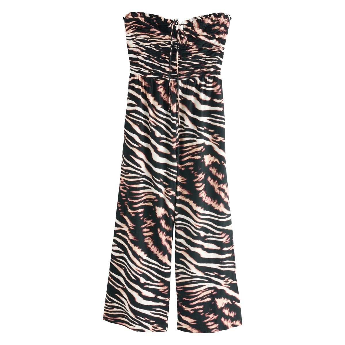 Combi-pantalon large 100 % coton avec dos nu, NEXT