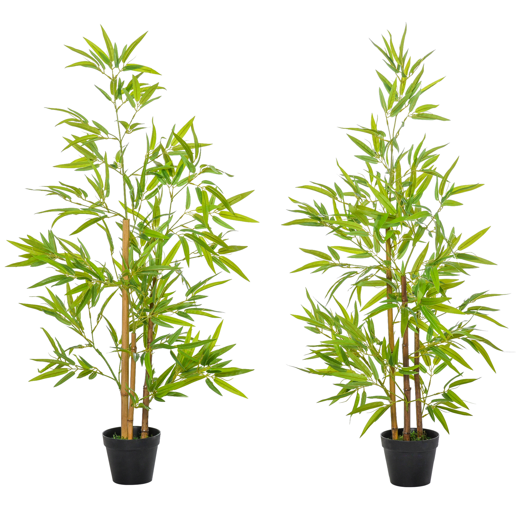 Bambou artificiel PE Vert, OUTSUNNY