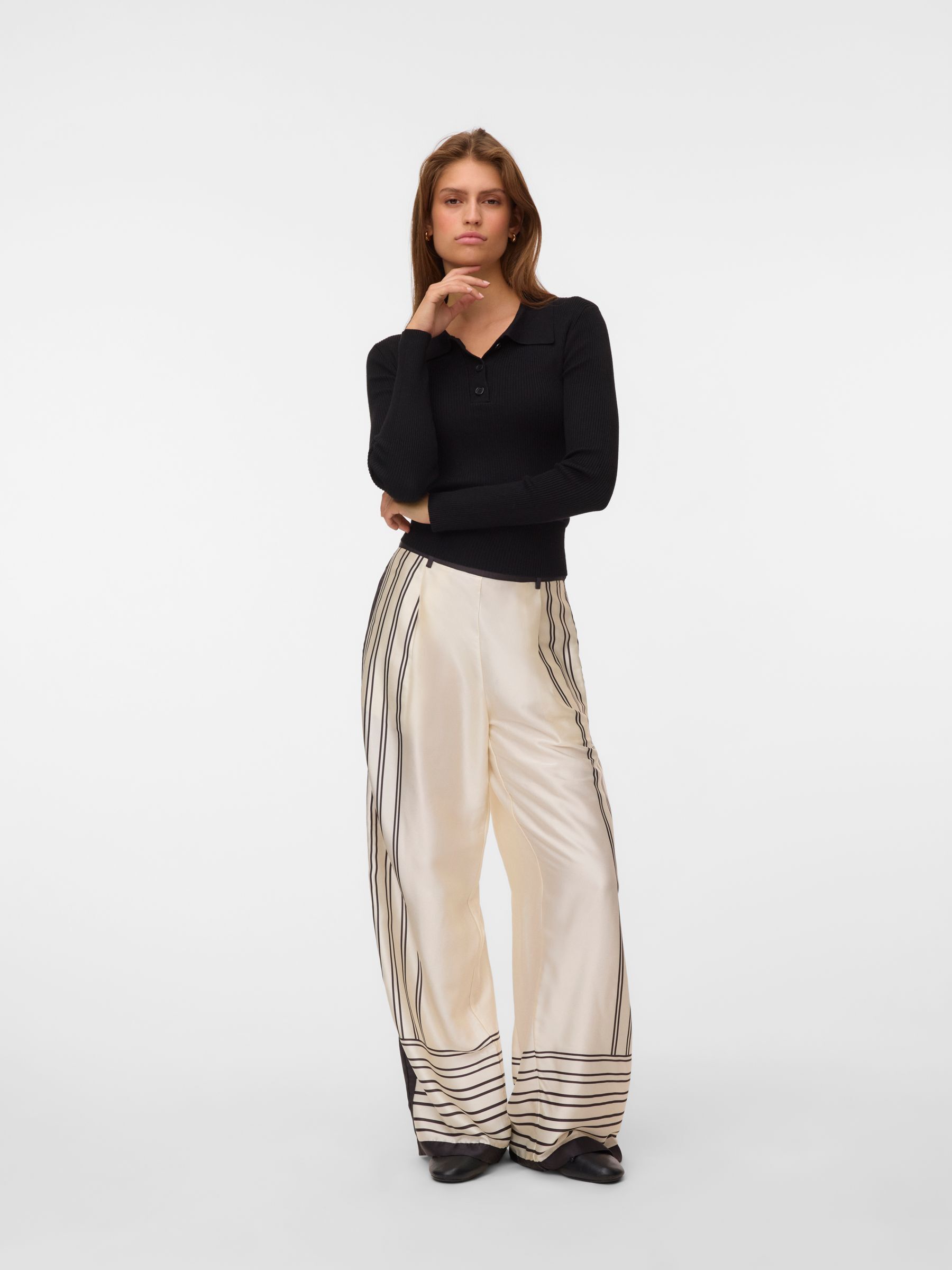 Pantalon À Jambe Large, VERO MODA