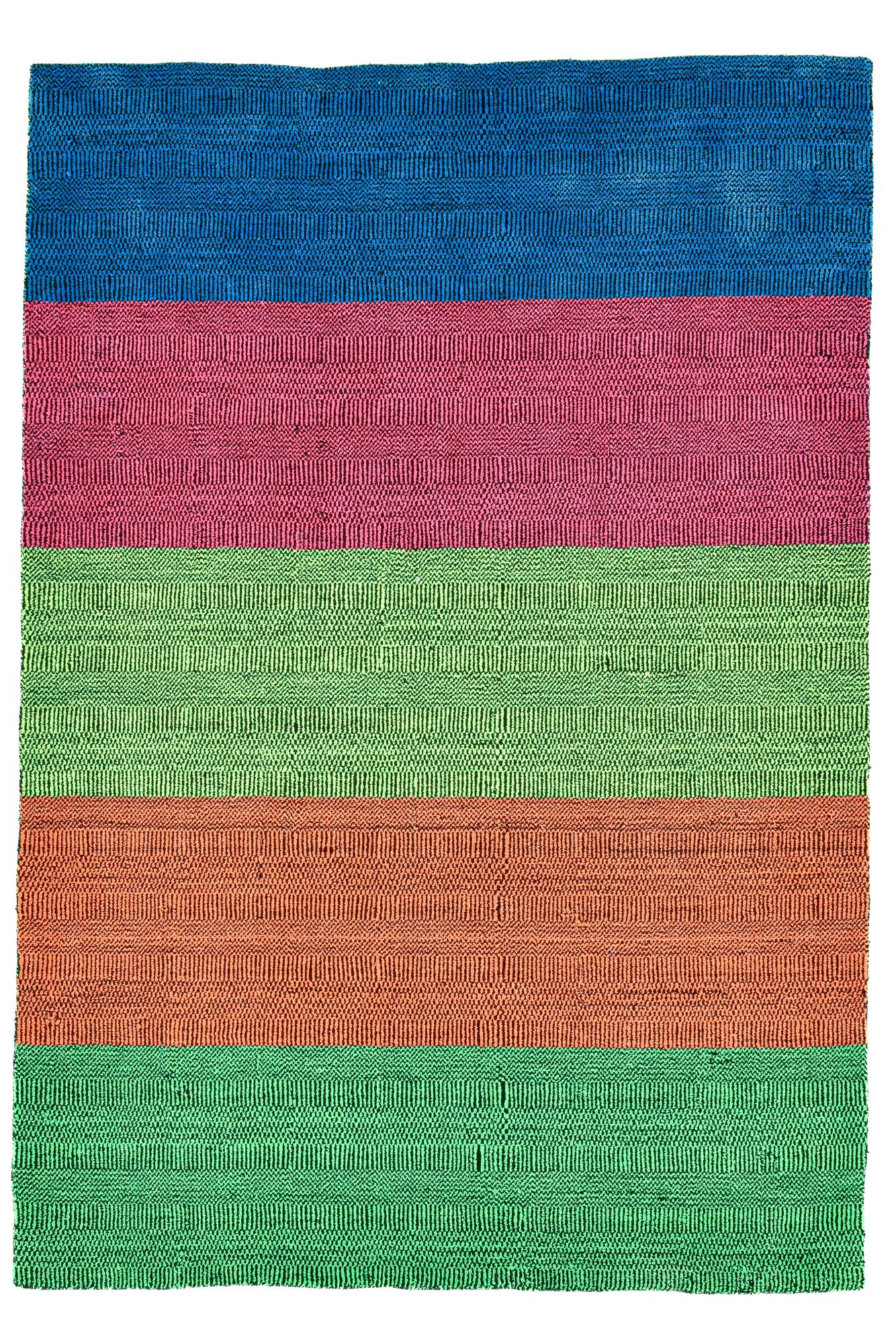 Tapis tissé main en PET recyclé pour l'intérieur et l'extérieur - Kyoto, THEKO