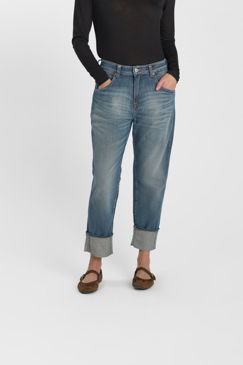 Jeans loose, large 400/60 girlfriend , 7/8ème, LE TEMPS DES CERISES