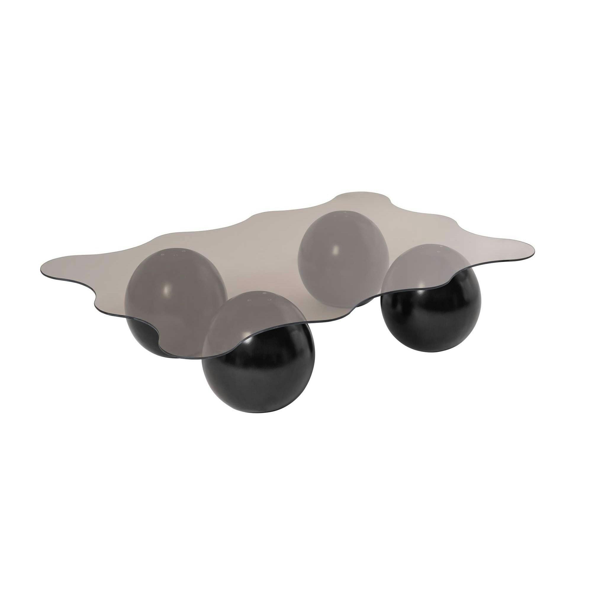 Table basse en verre forme ondulée KOCHI, PIER IMPORT