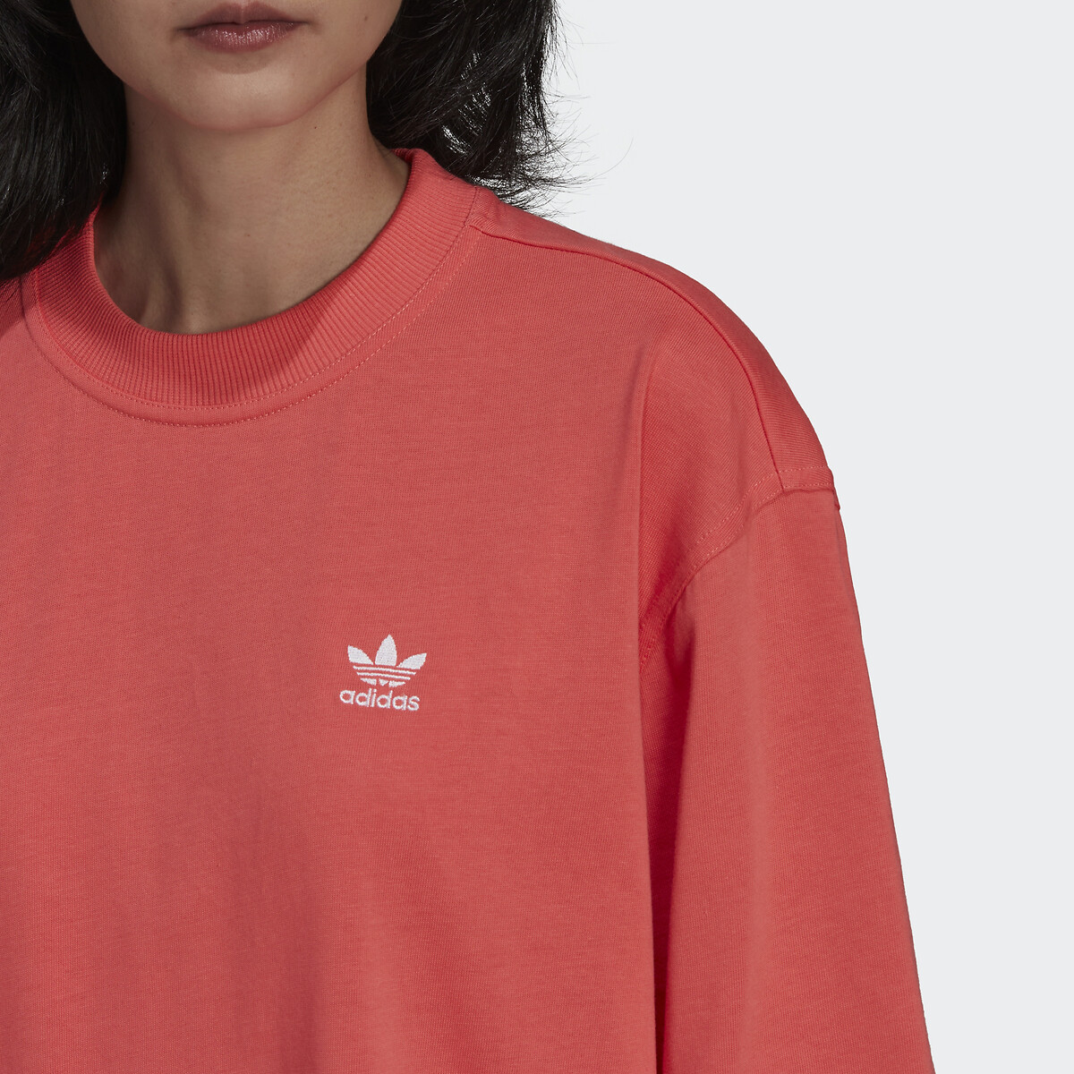 Medieval aprender polilla Vestido camiseta recto adicolor logo en la espalda rosa Adidas Originals |  La Redoute