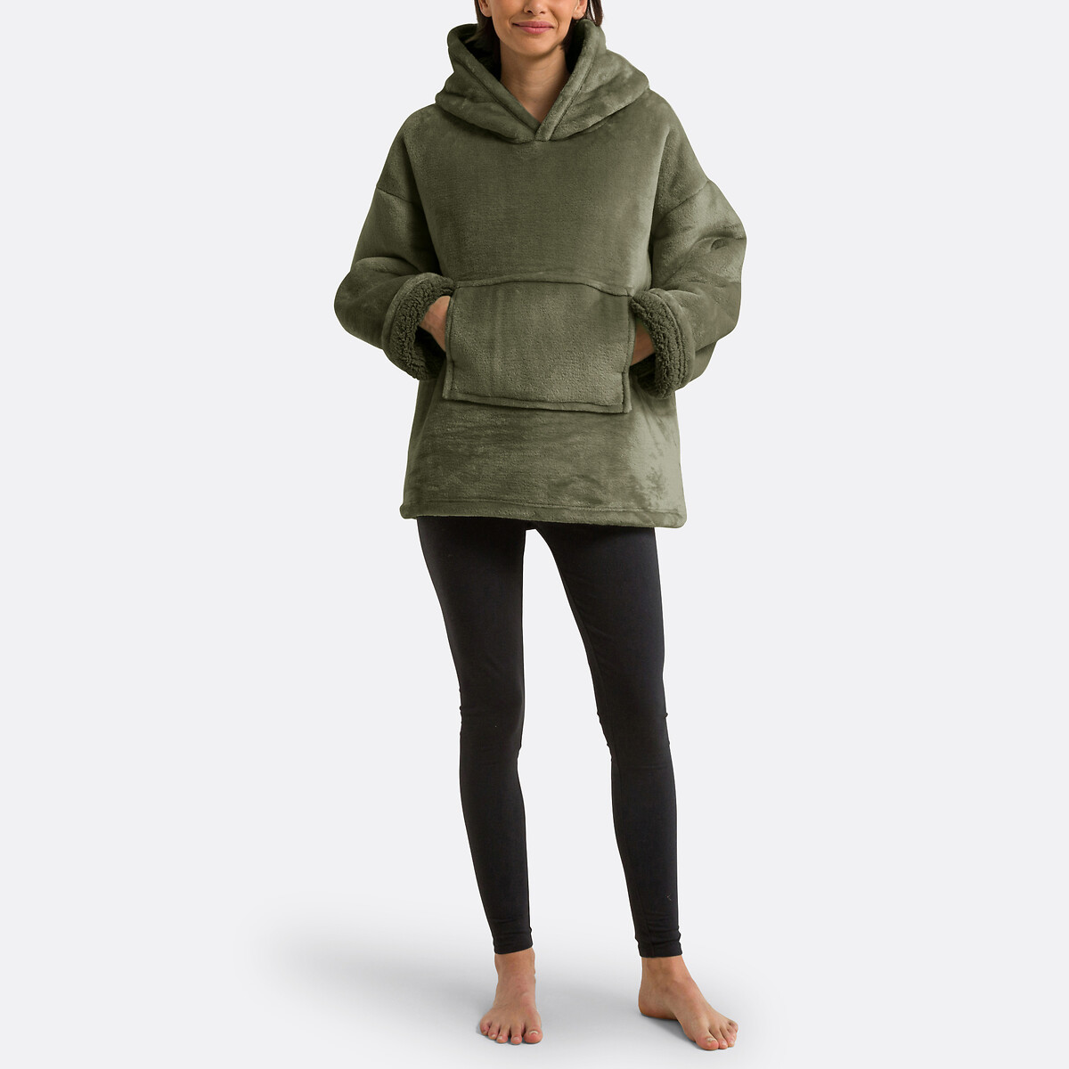 SO'HOME Plaid fleece sweater maat S/M, Javi