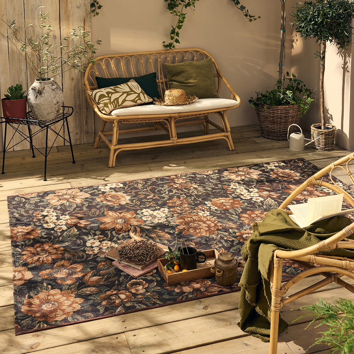 Tapis extérieur fleuris LIDO, NAZAR RUGS