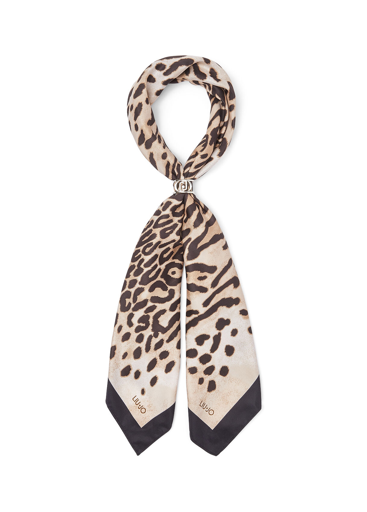 Foulard grand format avec imprimé animalier, LIU JO