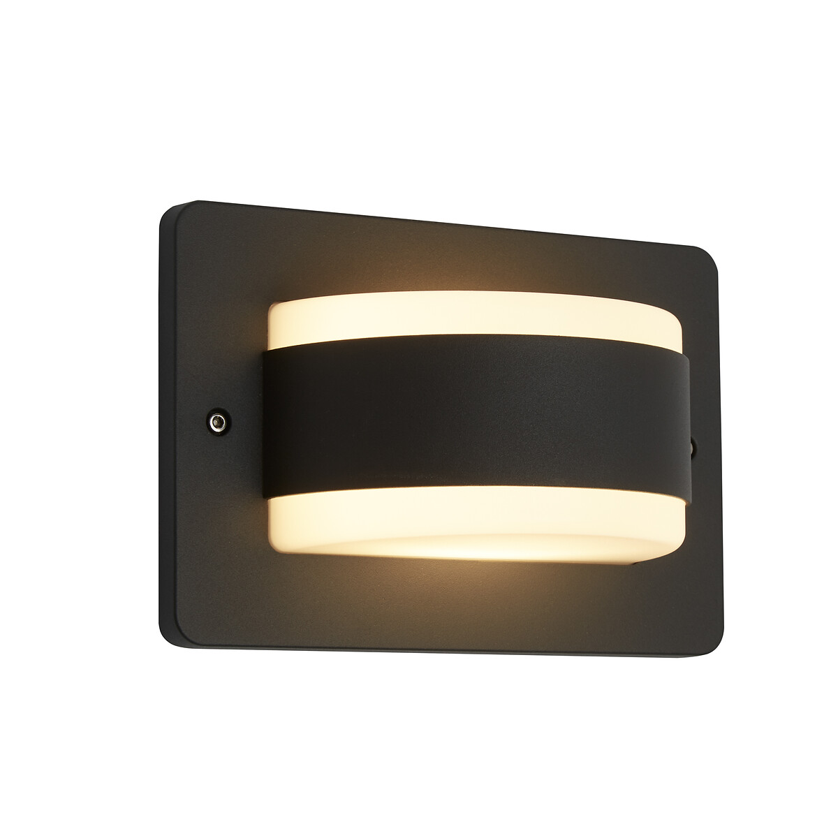 Curved up & downlight outdoor led wall light, grey, So'home | La Redoute