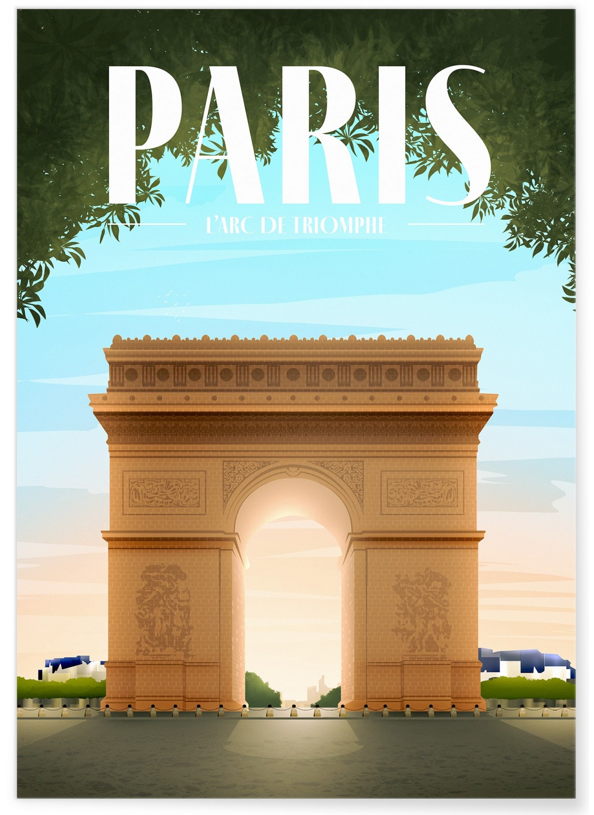 Poster ville de Paris : Arc de Triomphe, L'AFFICHERIE