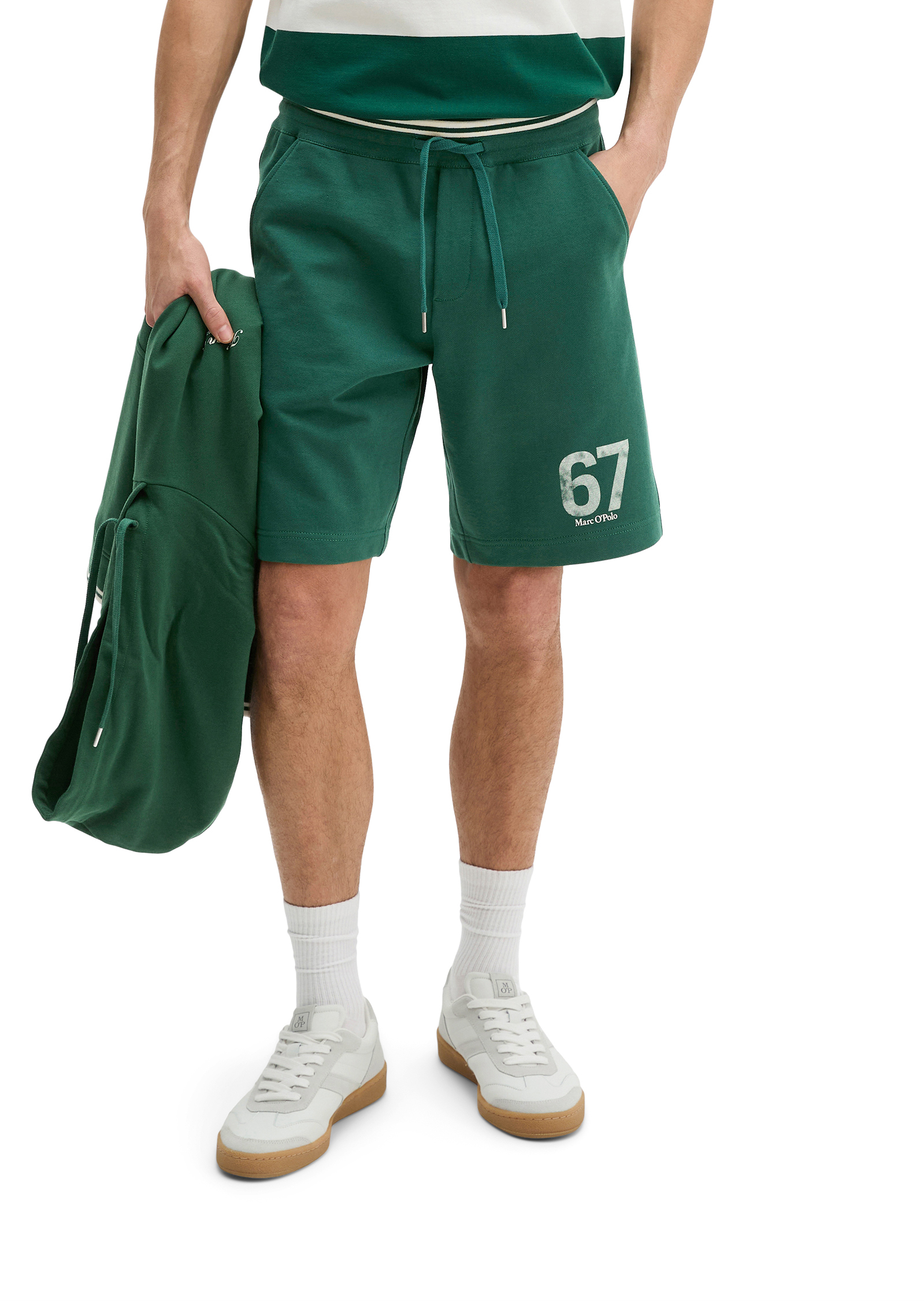 MOP Club '67 Sweat Short en pur coton bio, MARC O'POLO