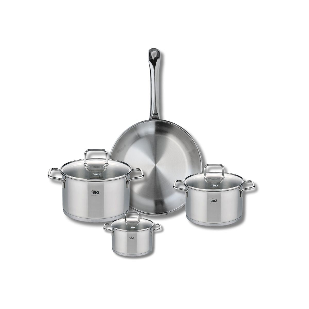 Batterie 1 poêle 28cm + 3 faitouts 12/16/20cm PROFI CITRIN, ELO