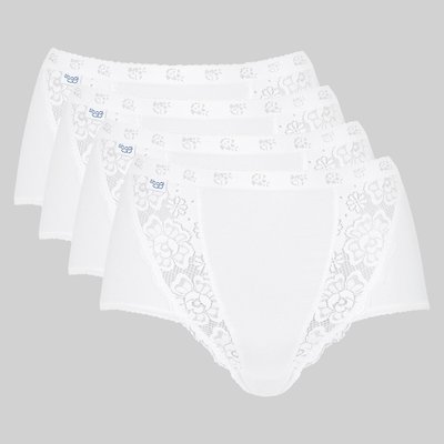 Pack of 4 Chic Maxi Knickers in Cotton Mix SLOGGI