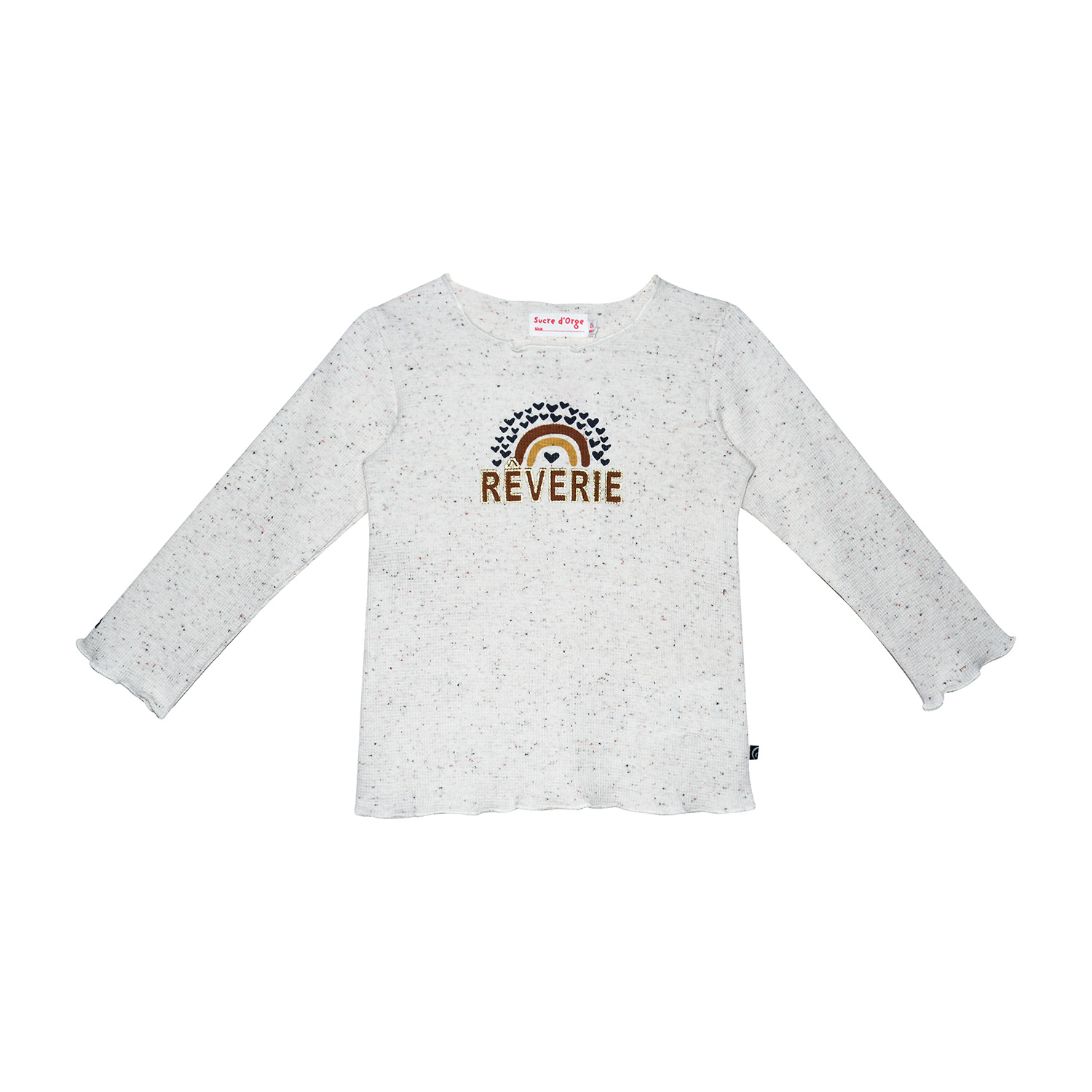 Tshirt en maille manches longues précieuse, SUCRE D'ORGE