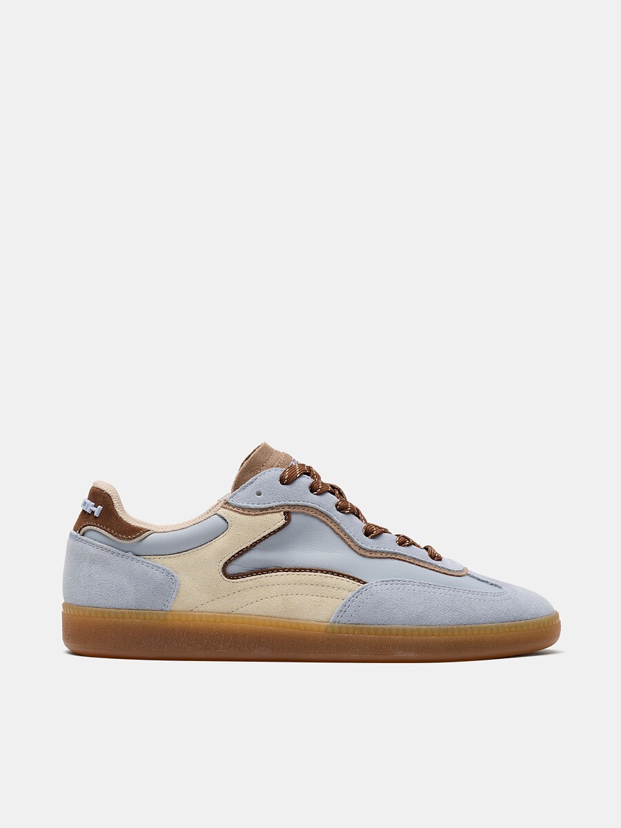 Park Light Blue Mixed-Material Trainers, HOFF