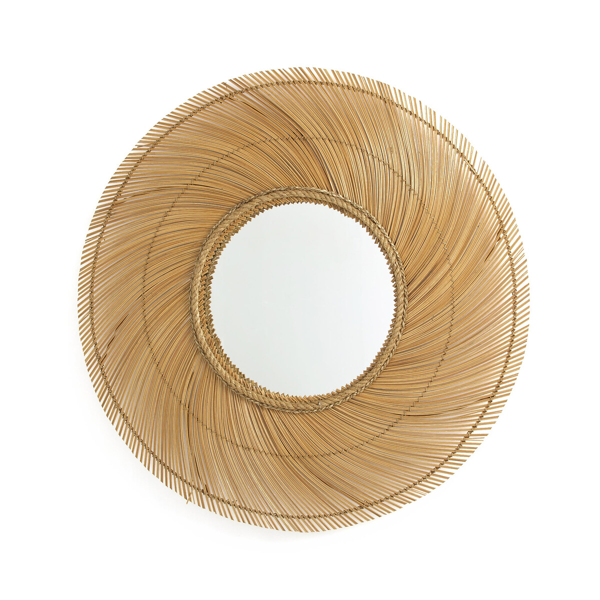 Tiara coconut wood xxl mirror, natural, Am.Pm | La Redoute