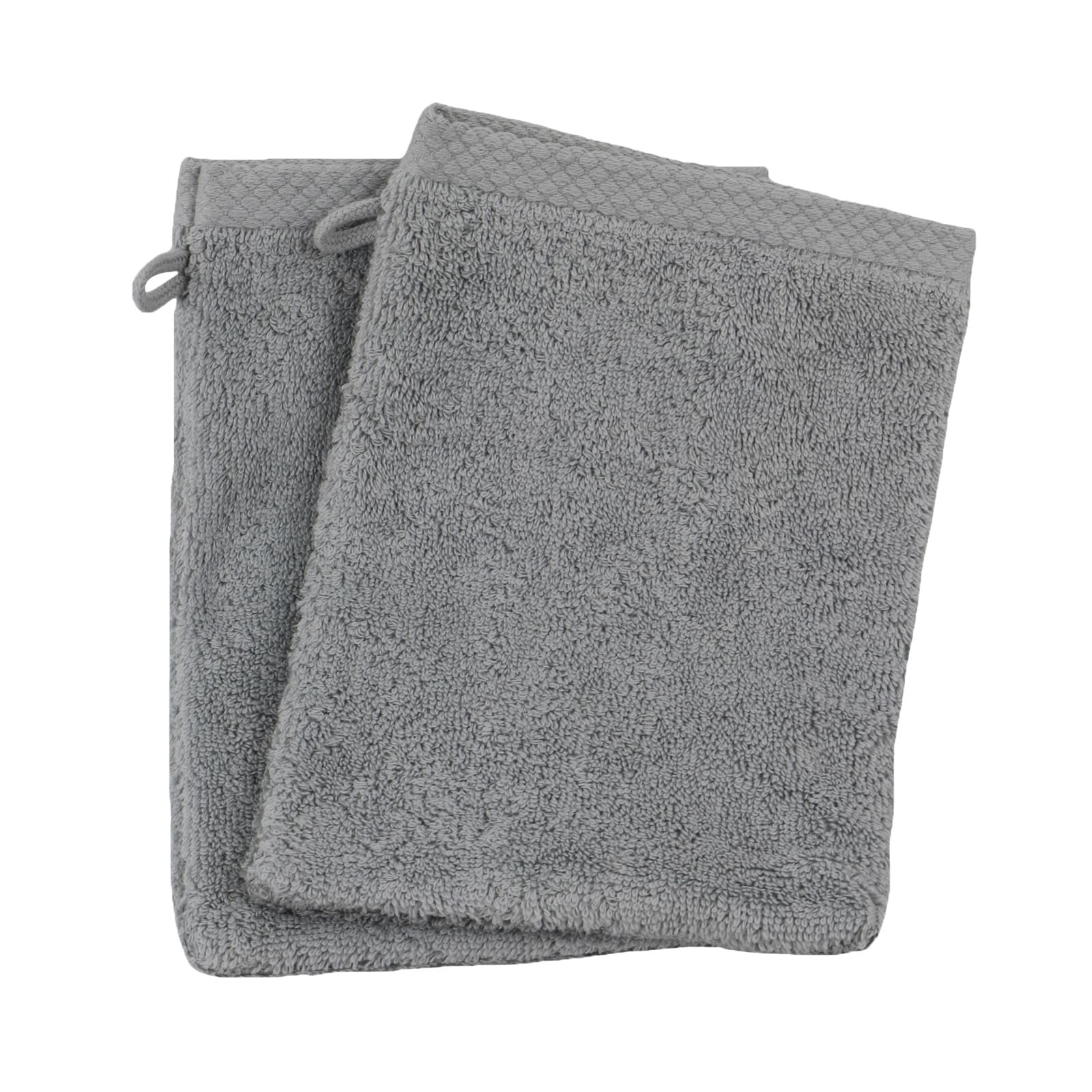 Lot de 2 gants de toilette coton eponge ESSENTIELLE, LINANDELLE