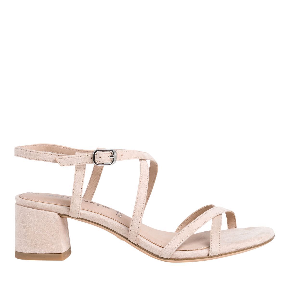 Sandale nude talon hot sale