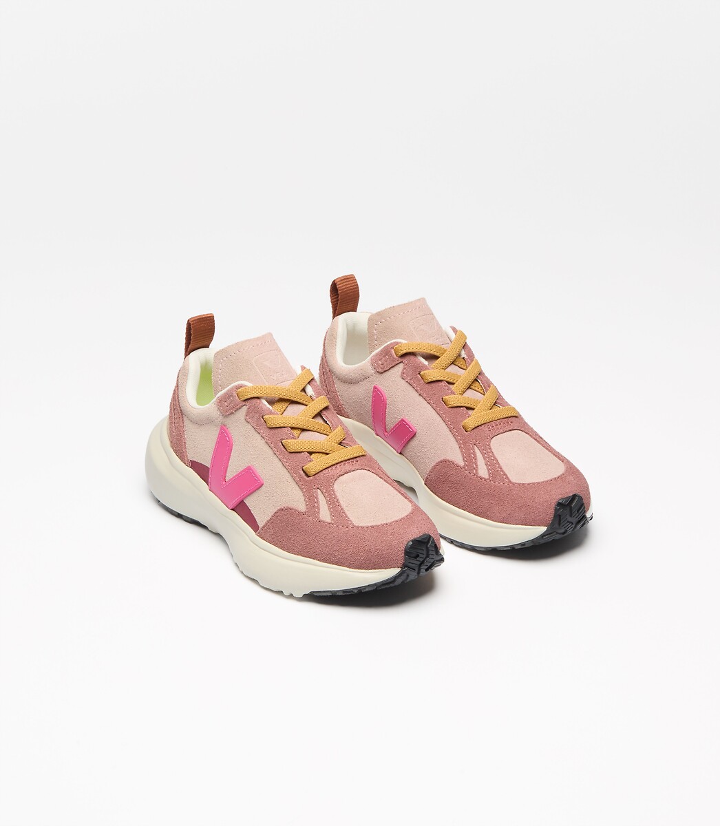Kids Small Canary Elasticated Lace Suede Trainers, VEJA