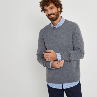 Pull col rond en cachemire, made in Europe LA REDOUTE COLLECTIONS
