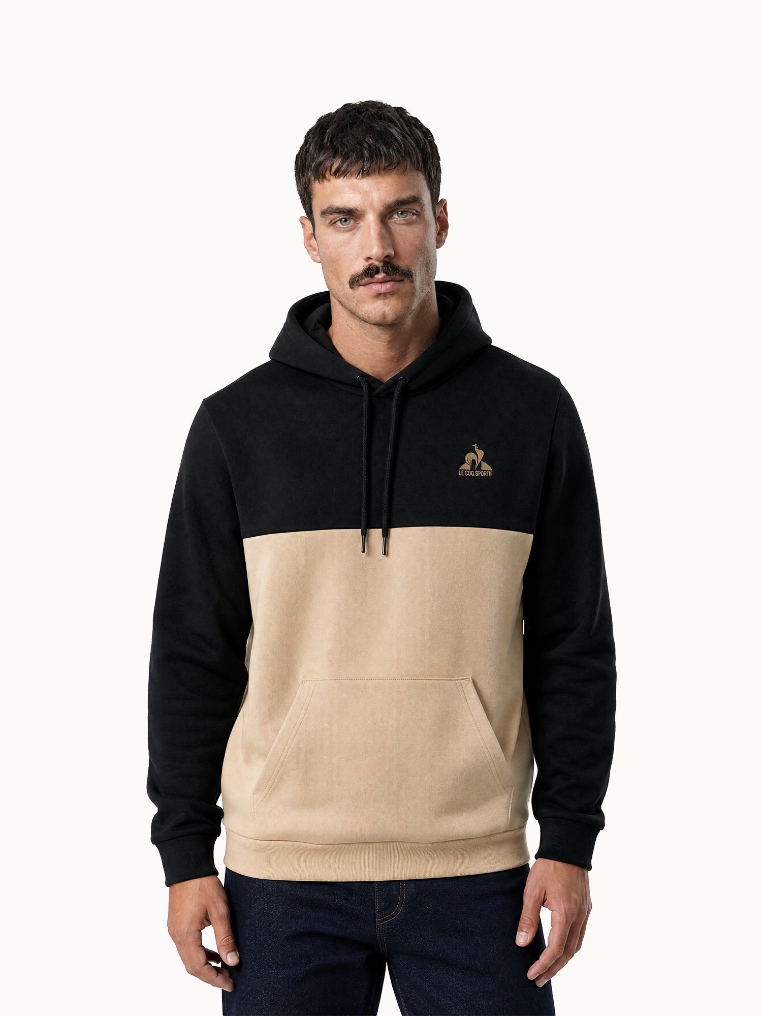Sweat à capuche en double face colorblock NOEL, LE COQ SPORTIF