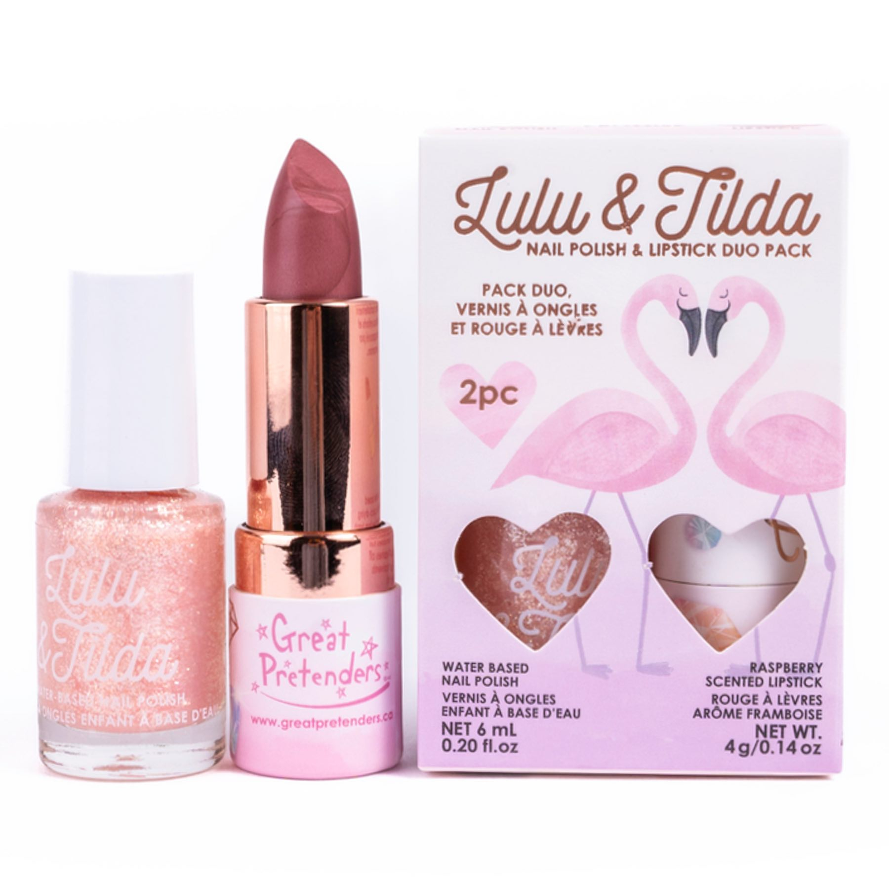 Coffret maquillage enfant vernis à l'eau & rouge à lèvres, GREAT PRETENDERS