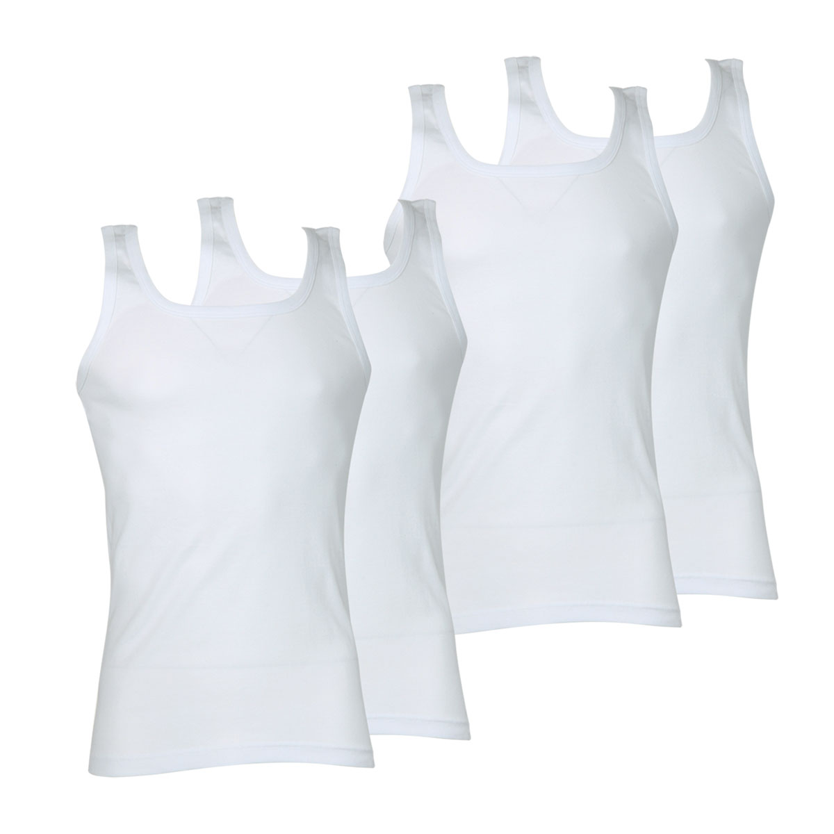 Débardeurs, lot de 4, coton bio, ATHENA