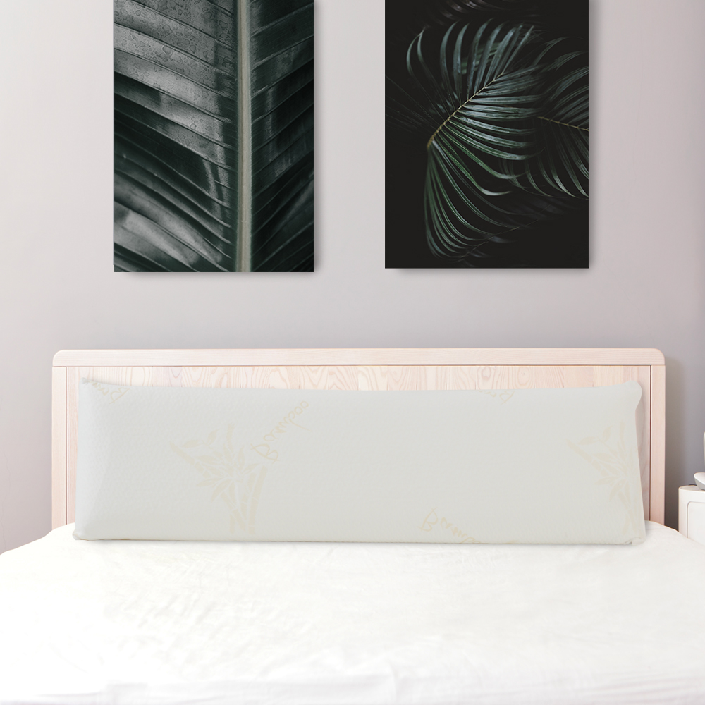 Traversin Mémoire de forme Bamboo - Housse bambou lavable - 13 cm d'épaisseur, BELLECOUR