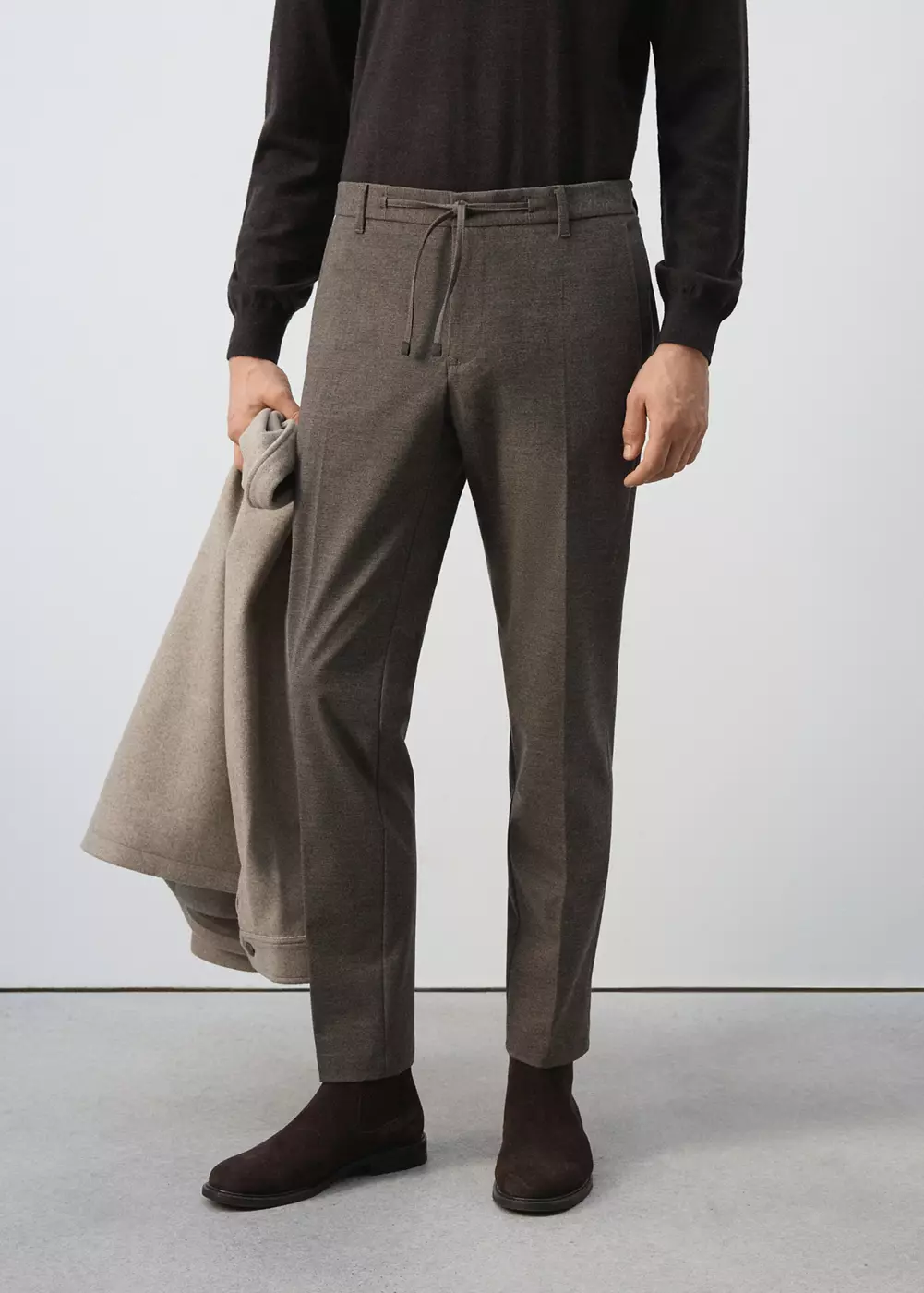 Pantalon slim-fit carreaux, MANGO MAN