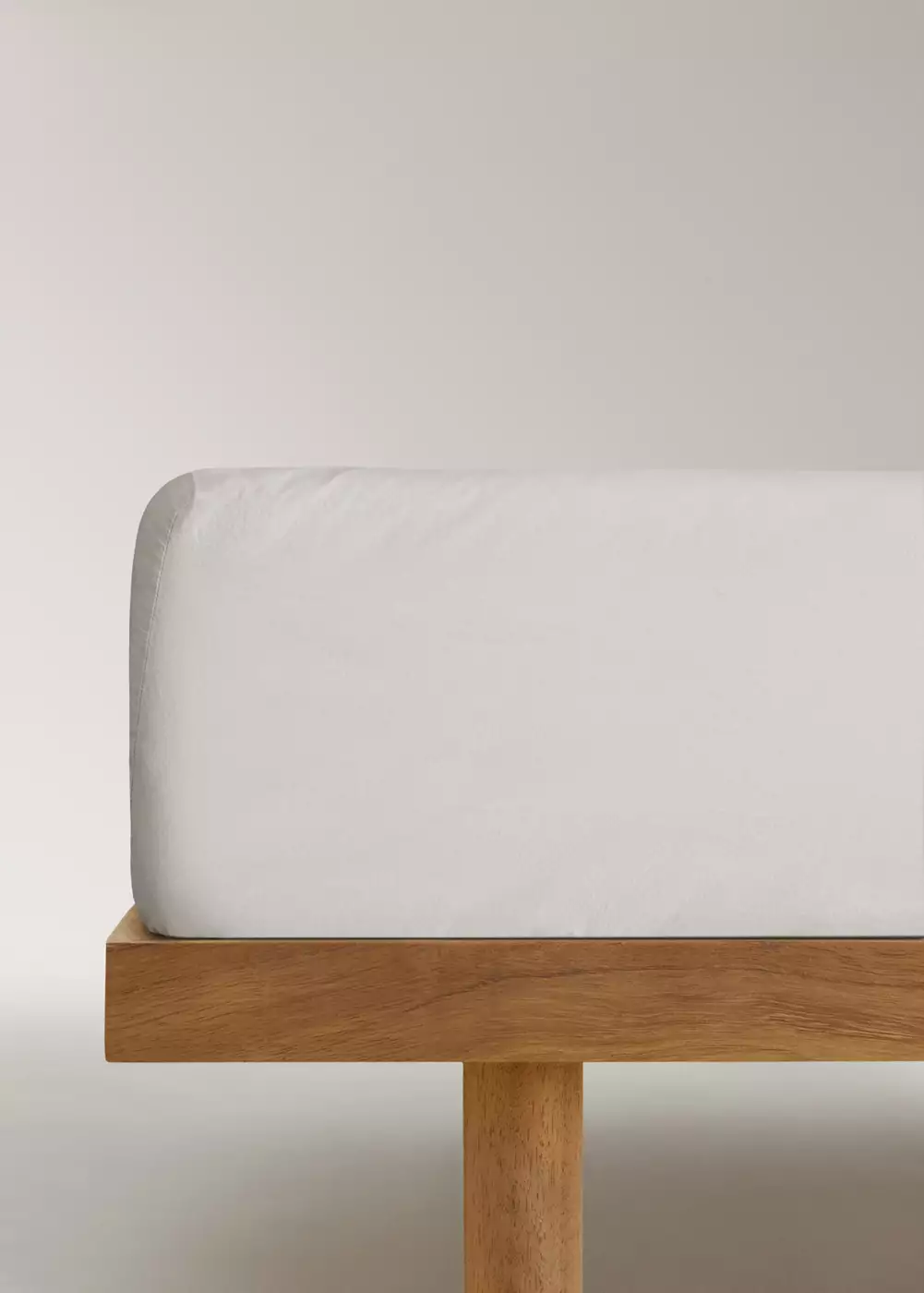 Drap-housse coton lavé lit 90 cm, MANGO HOME