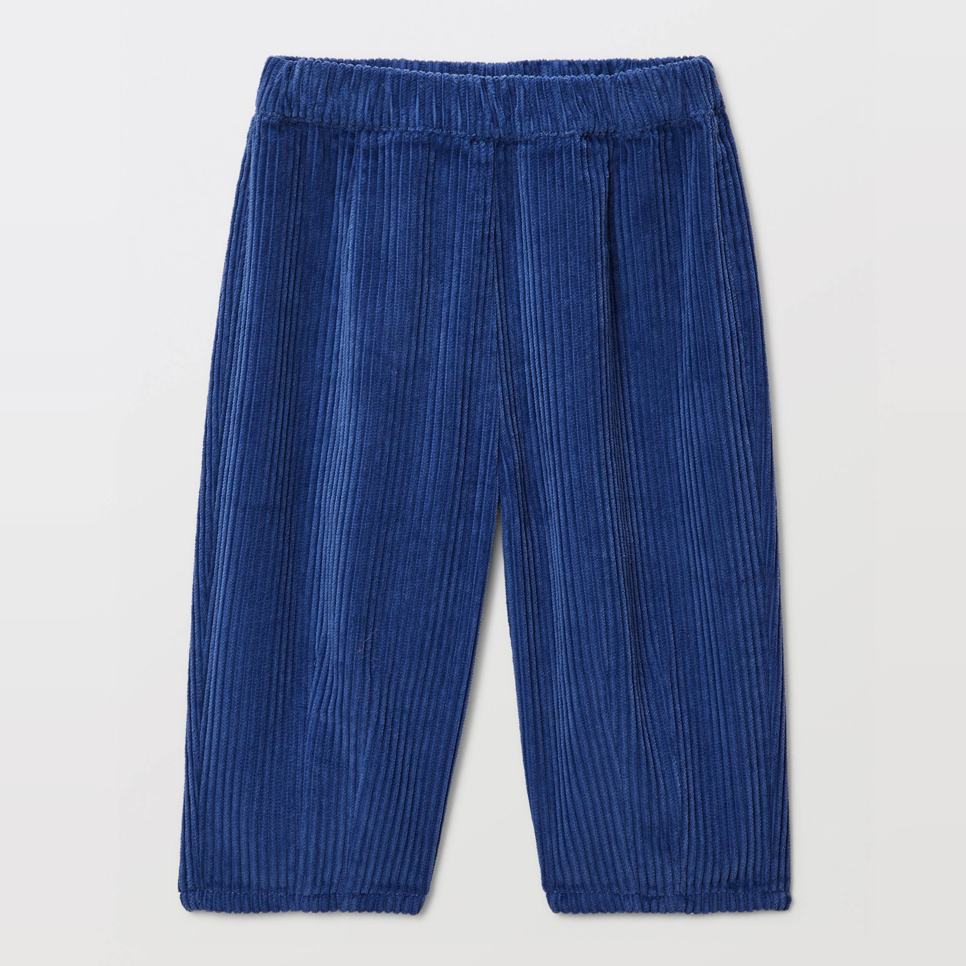 Pantalon taille élastique en velours uni en coton BIO GOTS, BOUT'CHOU