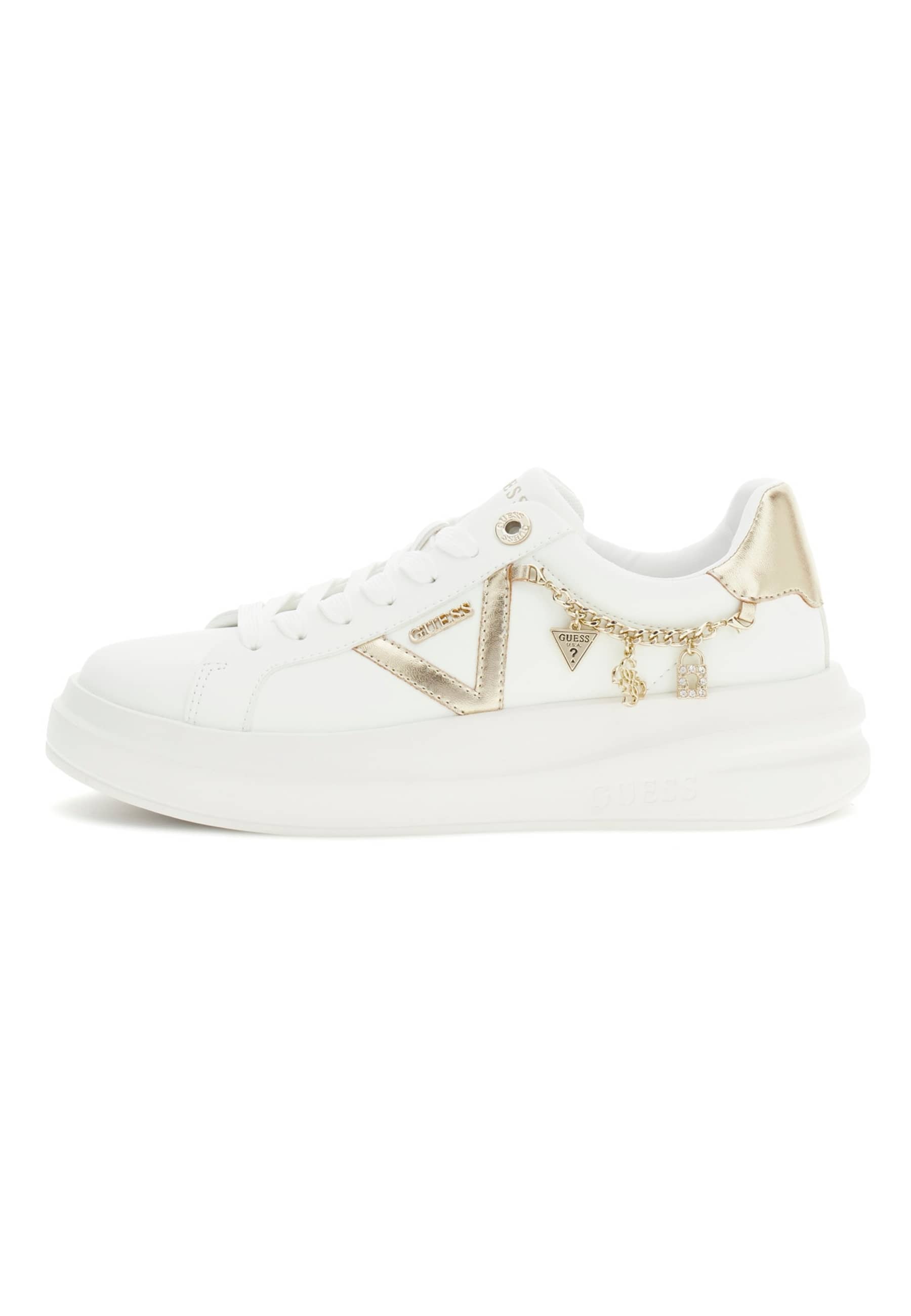 Baskets En Cuir Véritable Ebetts, GUESS
