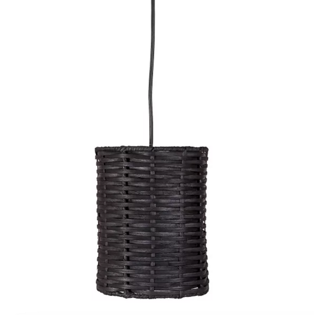Suspension en rotin cylindrique YUNIS, HYDILE
