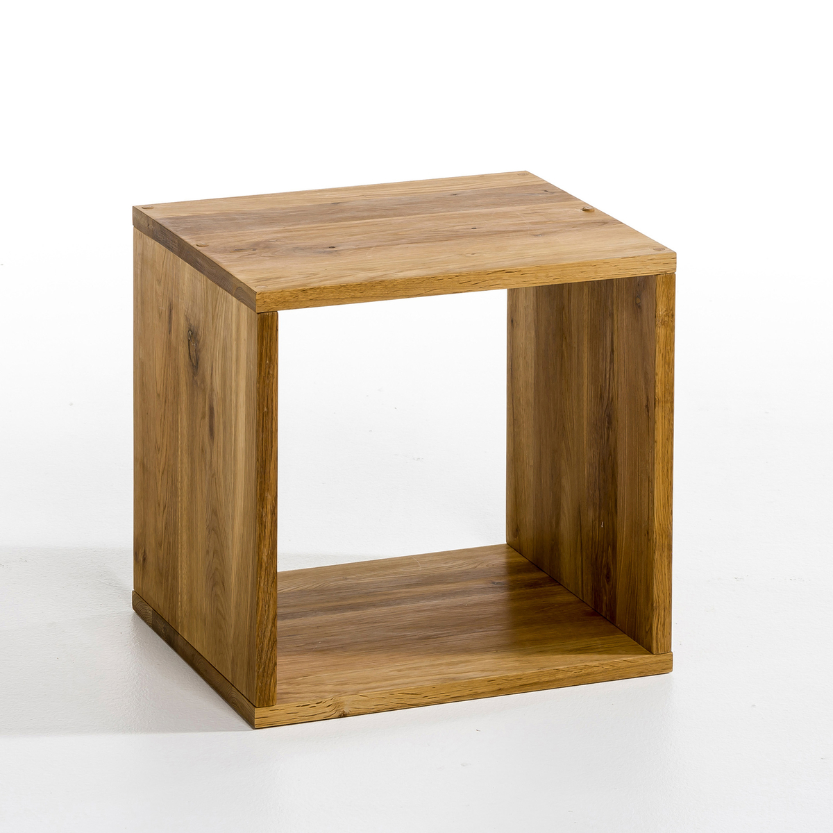 Box Oak Storage Cube