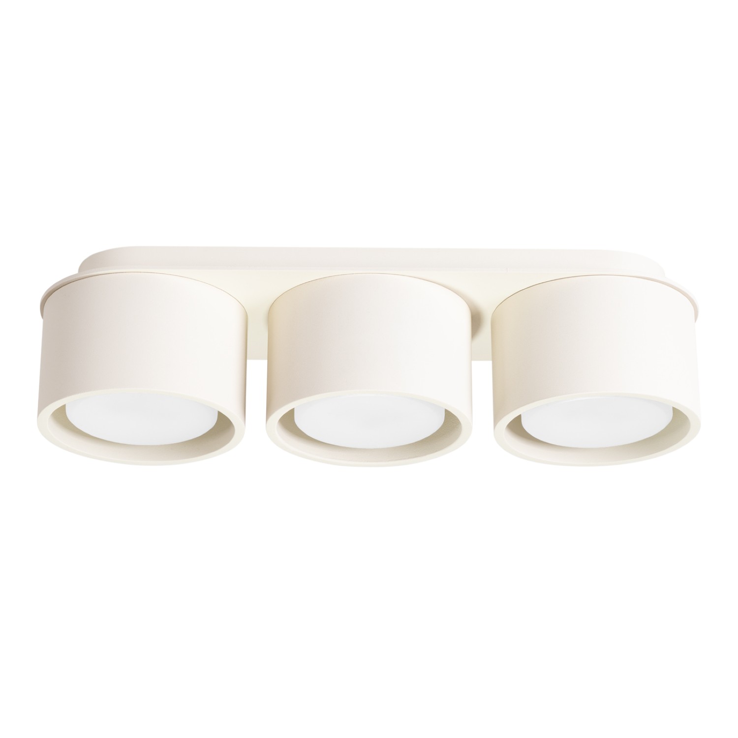 Plafonnier Aluminium Beige Gx53 3 MODO, EDEN