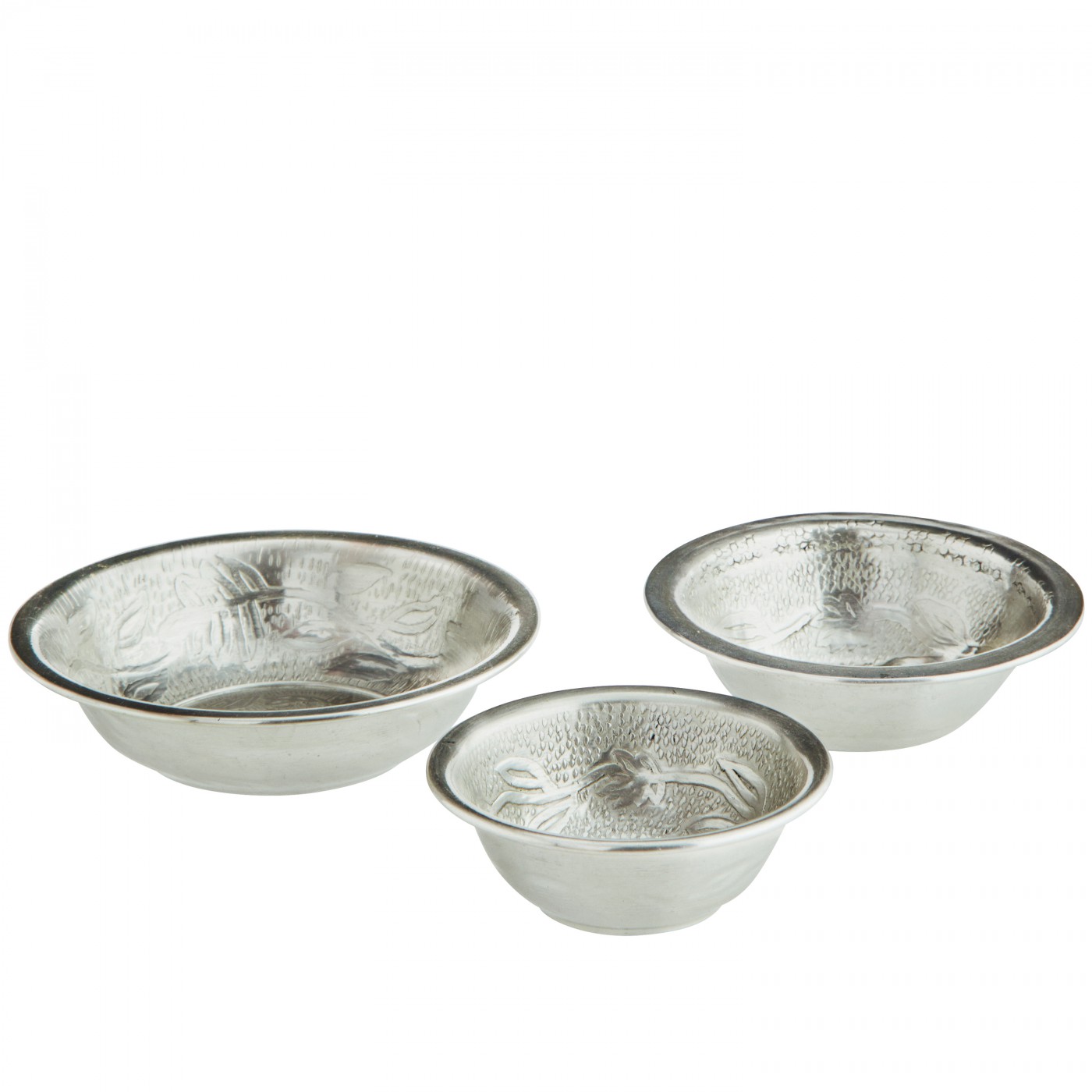 Bol en aluminium martelé lot de 3, MADAM STOLTZ