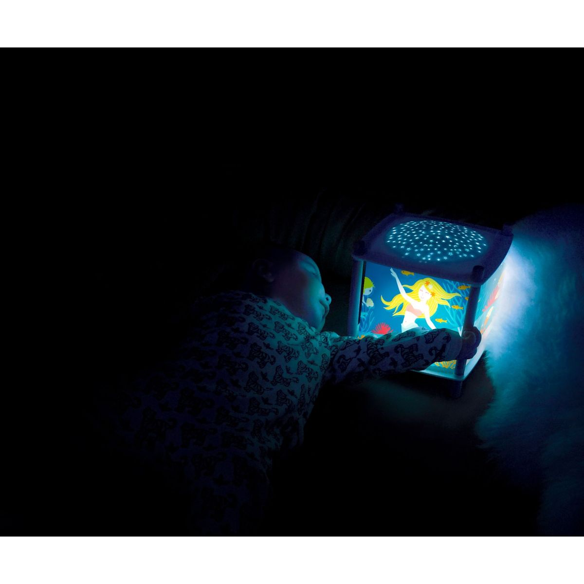Veilleuse - lanterne révolution 2.0 - sirène - bluetooth, musicale,  détection des pleurs & usb rechargeable - trousselier v002226 Trousselier