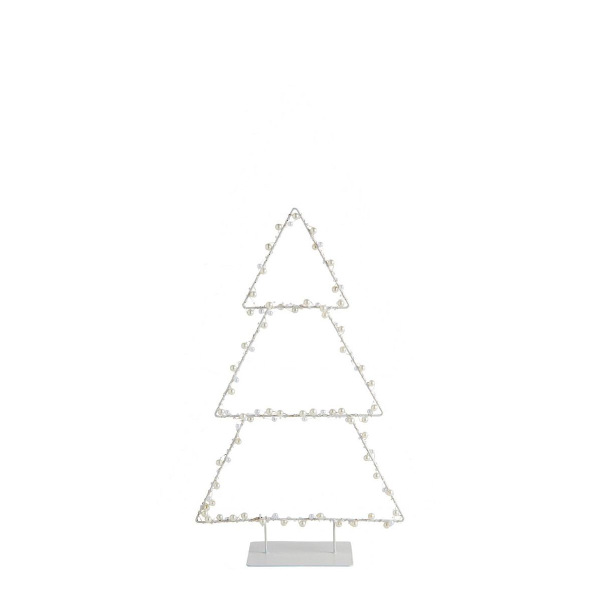 Sapin lumineux en métal - Petit modèle - H. 50 cm, MATHILDE M