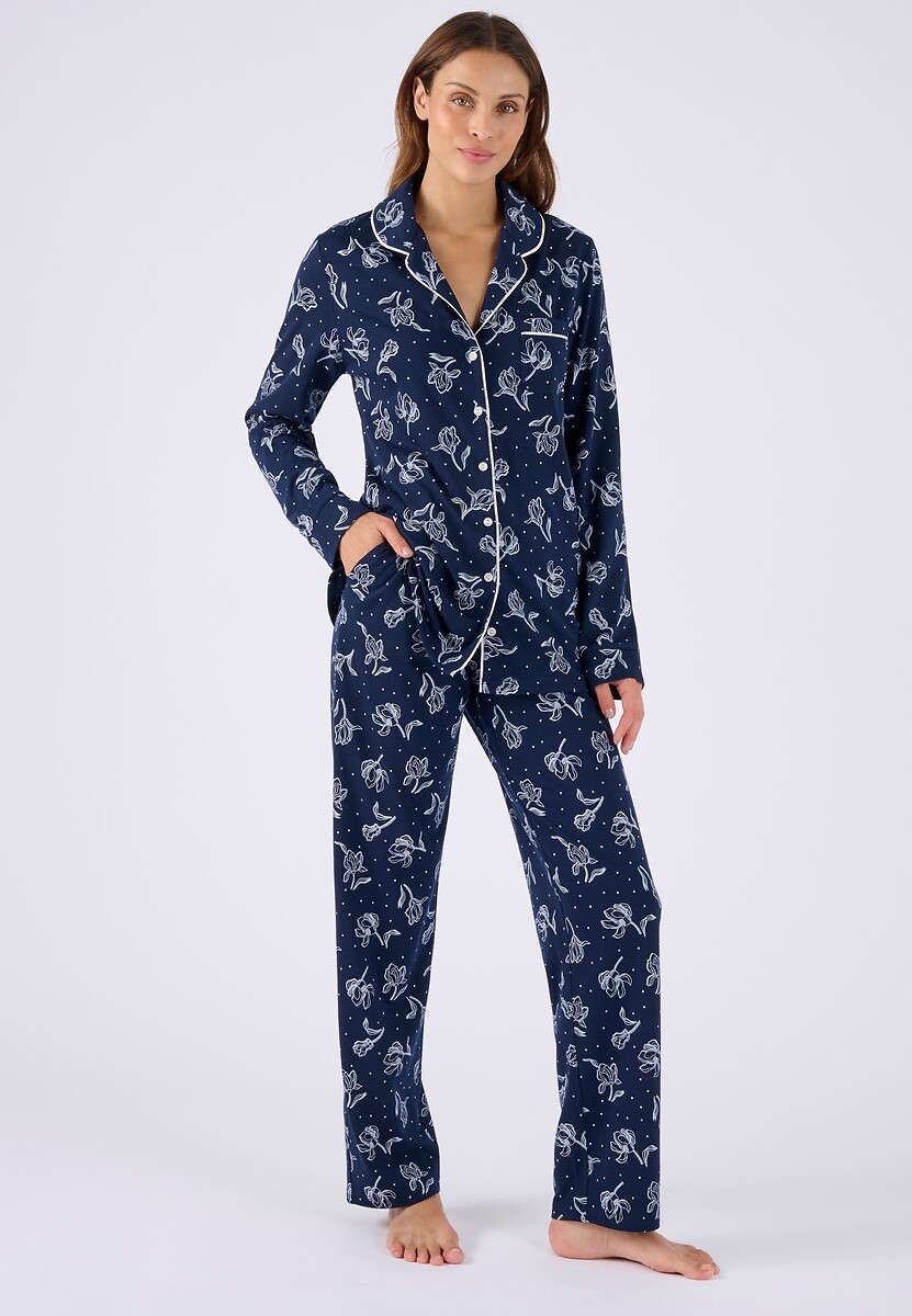 Thermolactyl Jersey Buttoned Pyjamas, DAMART