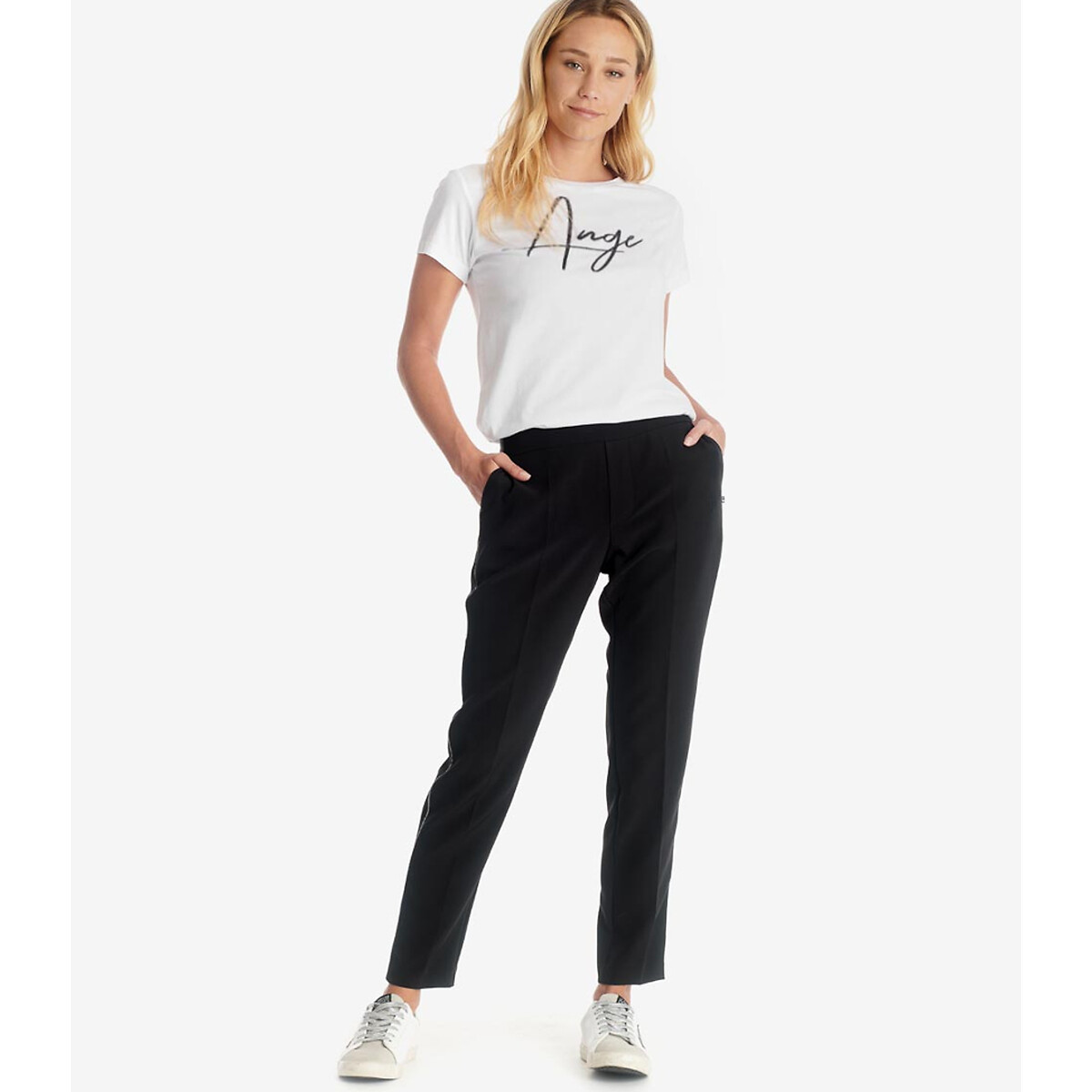 Le Temps des Cerises Mid Rise Cigarette Trousers