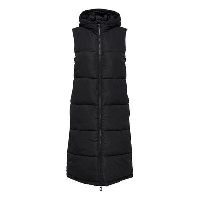 Long Hooded Padded Gilet ONLY PETITE