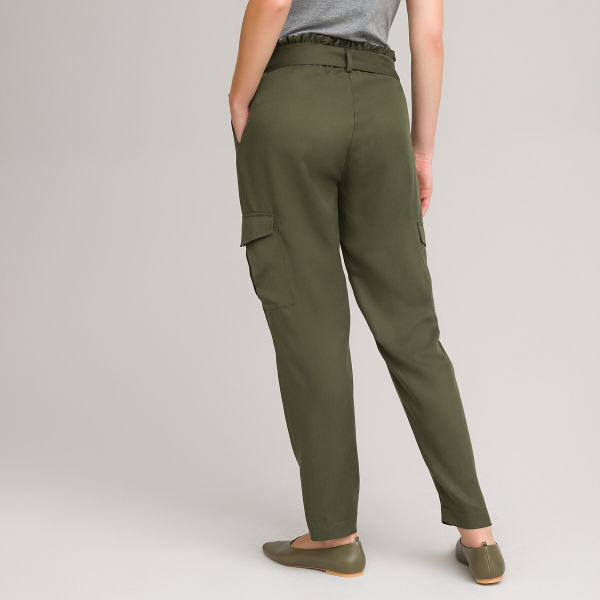 Straight maternity trousers with paper 