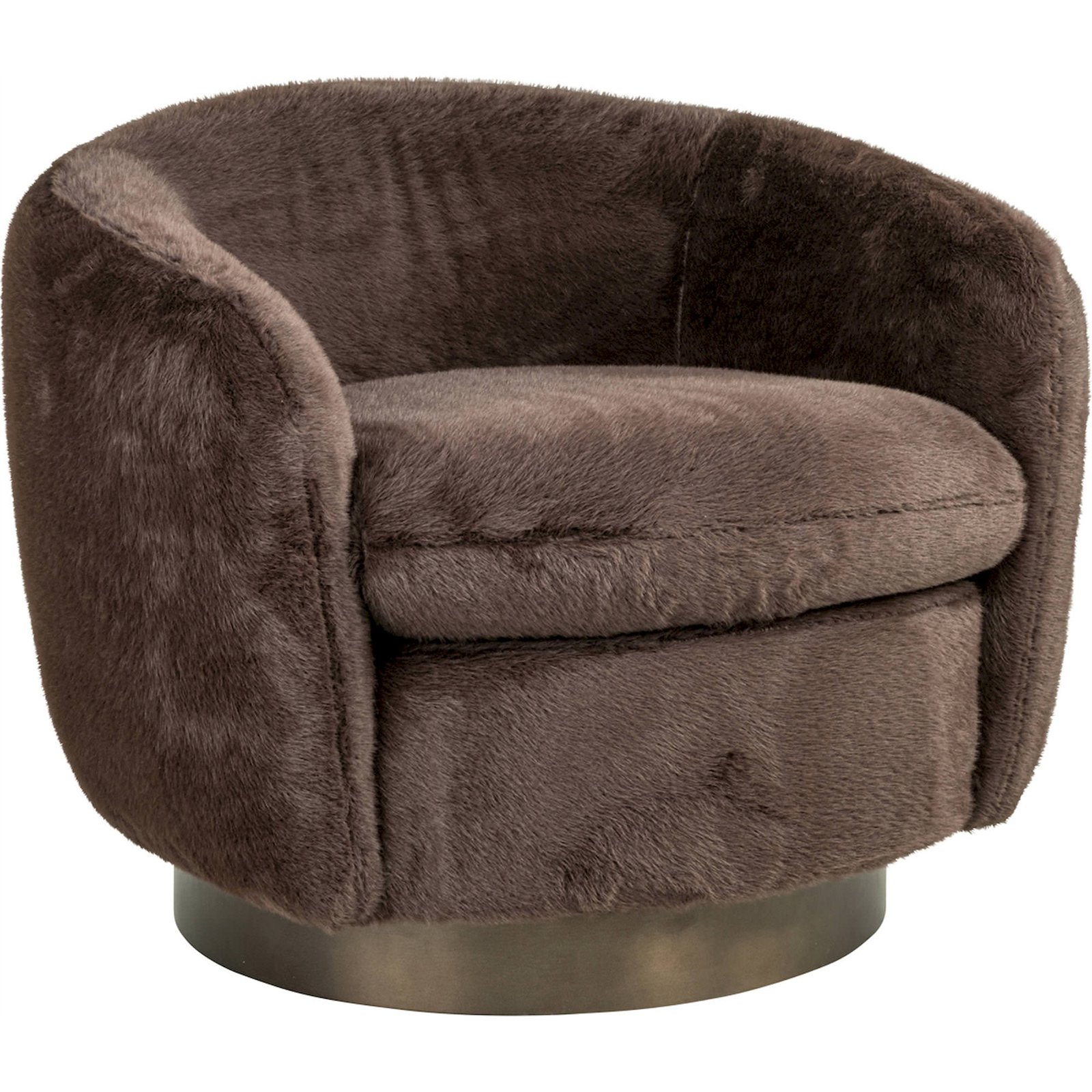 Fauteuil lounge pivotant, Base métal, RECOLLECTION