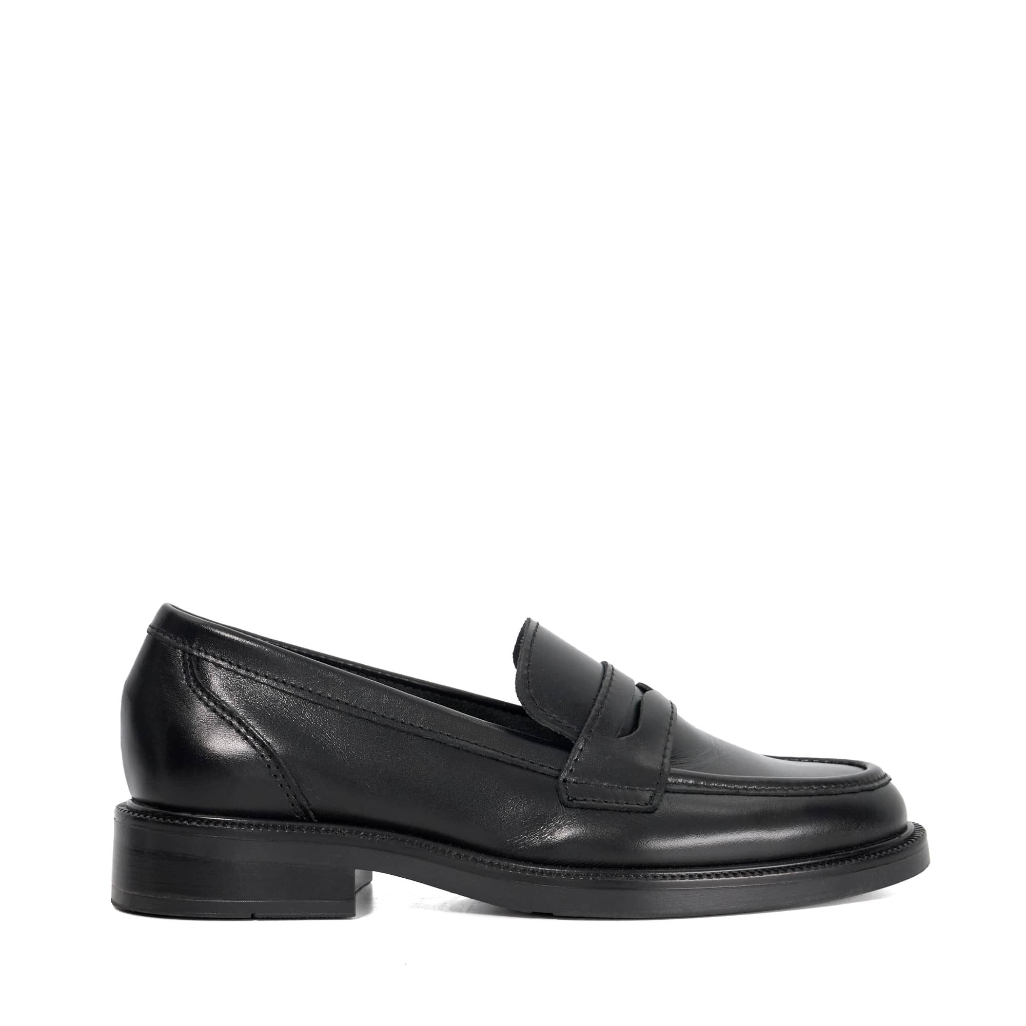 Mocassins en cuir à bout en amande - GIYA, DUNE LONDON