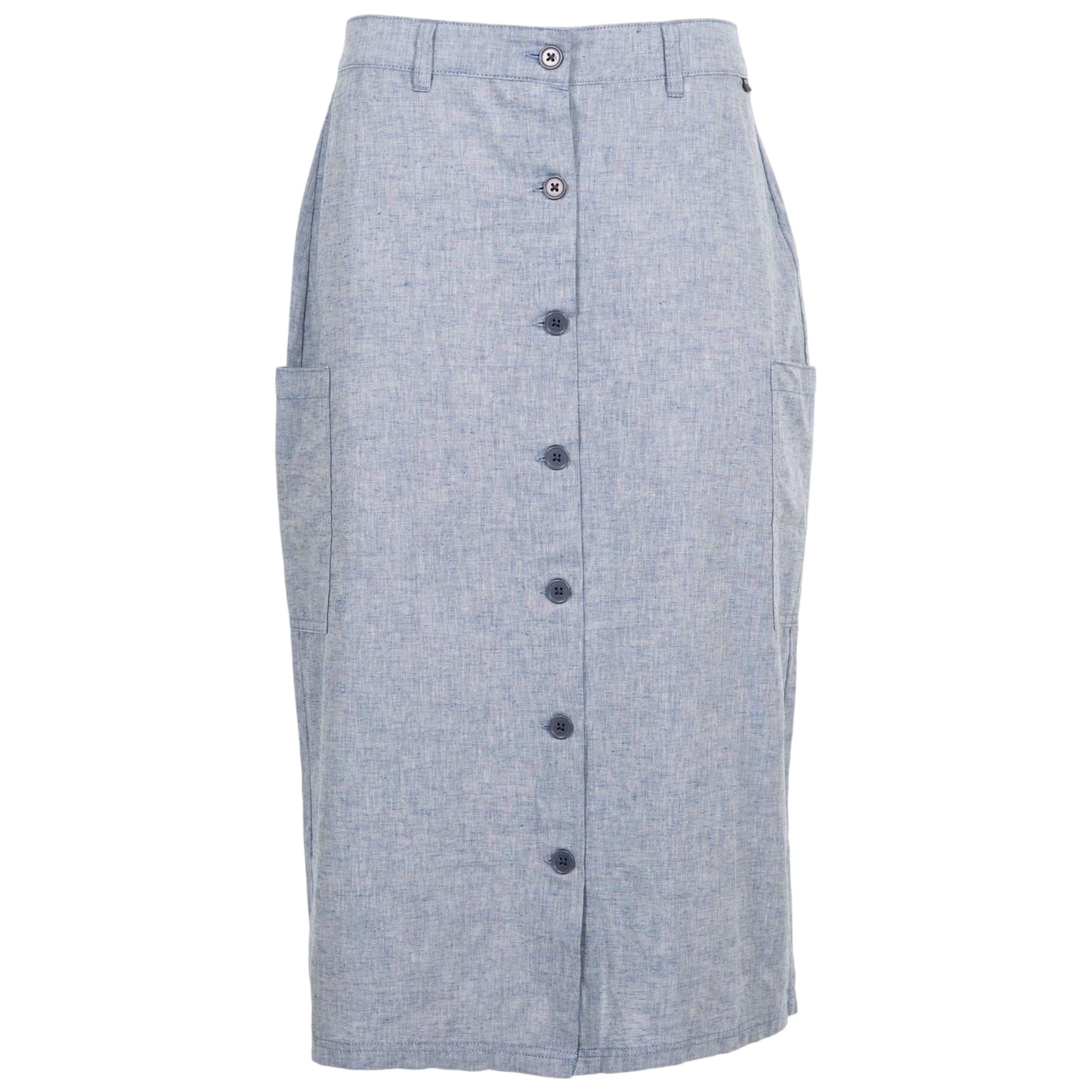 Jupe unie mi-longue à boutons ALEXIE, TRESPASS