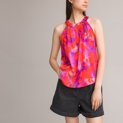 Recycled Cutaway Shoulder Blouse in Floral Print LA REDOUTE COLLECTIONS