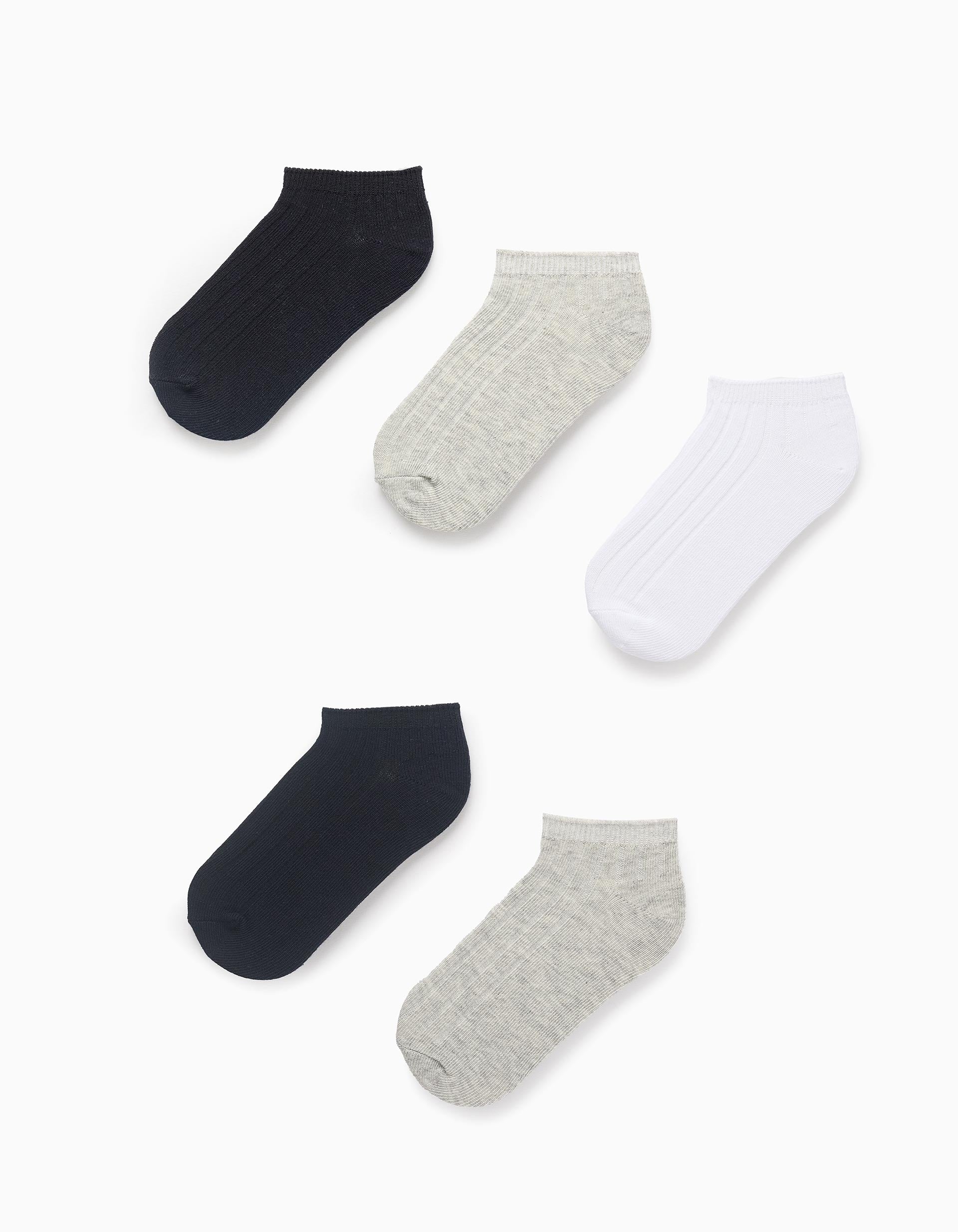 Pack 5 Paires de Socquettes Côtelées, ZIPPY