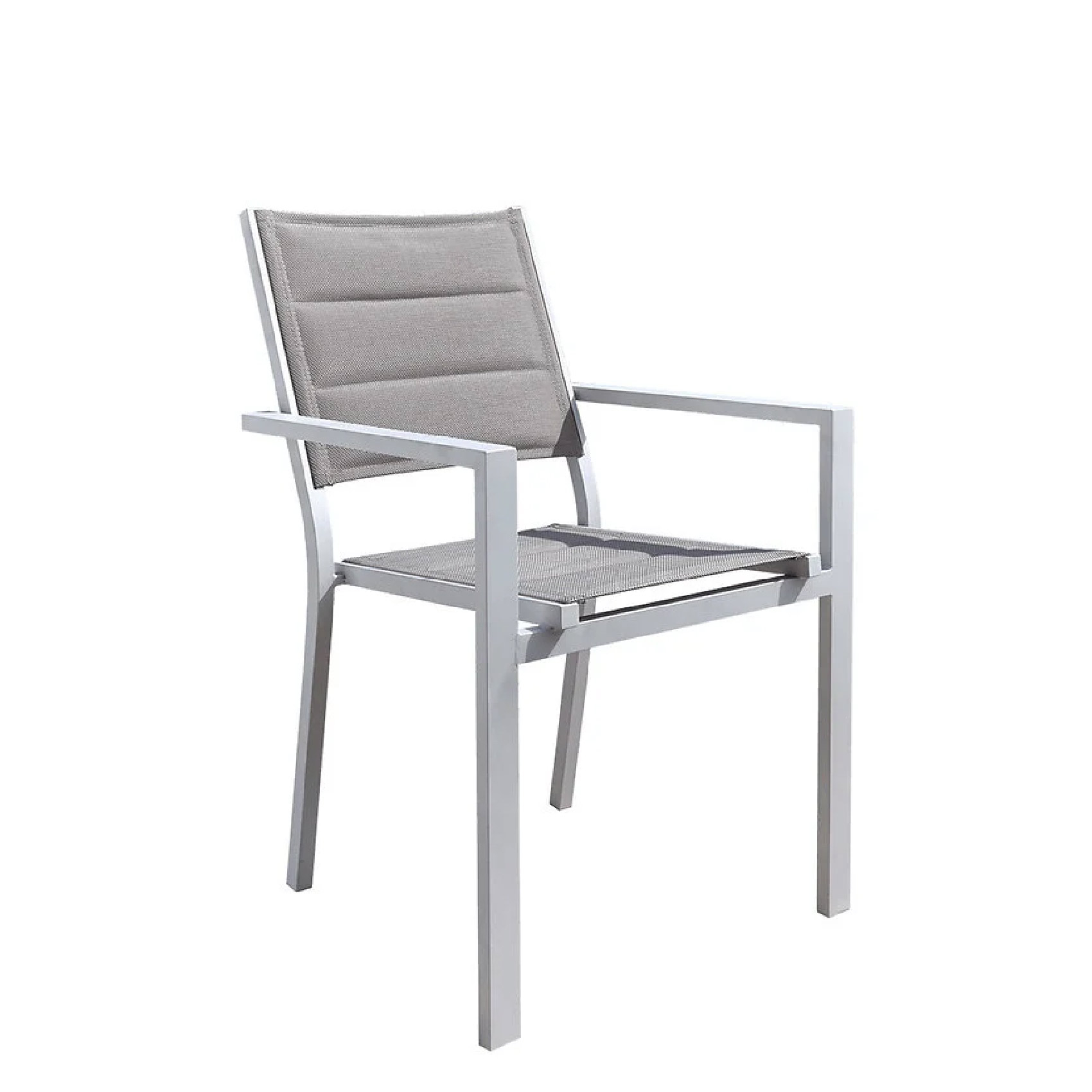 Fauteuil empilable en textilène, HOME MAISON