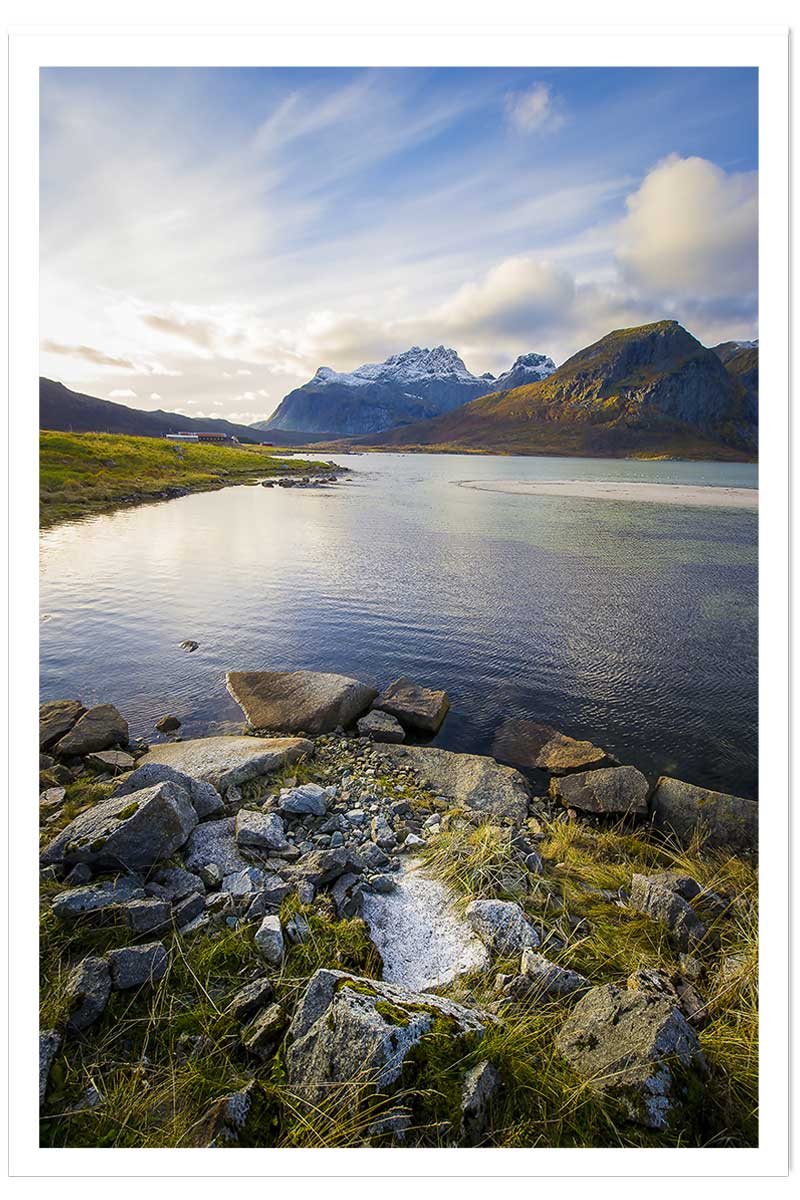 Affiche paysage lac glacière, HEXOA